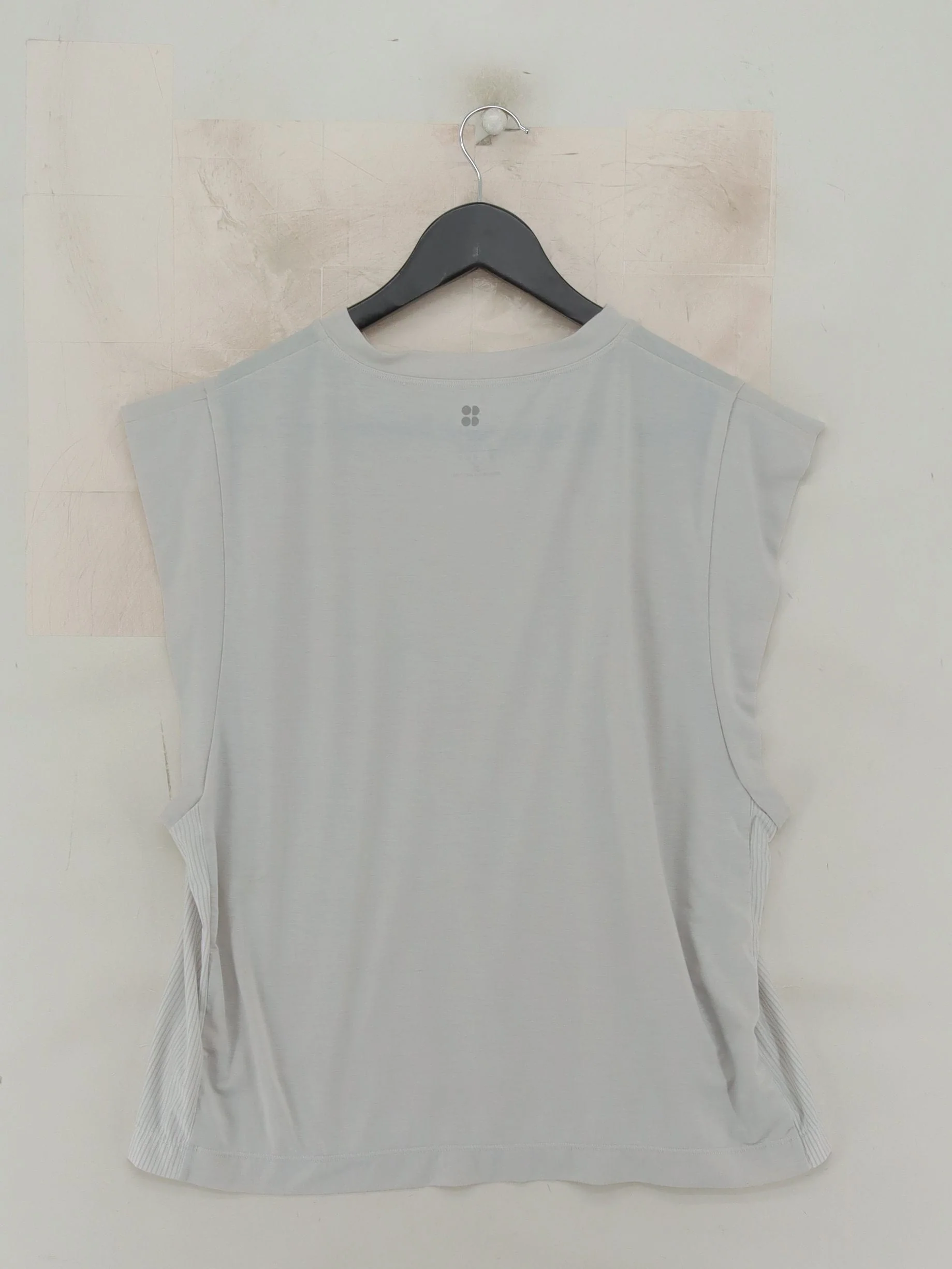 Sweaty Betty Women's T-Shirt XL Grey Polyester with Elastane Basic - Image 2