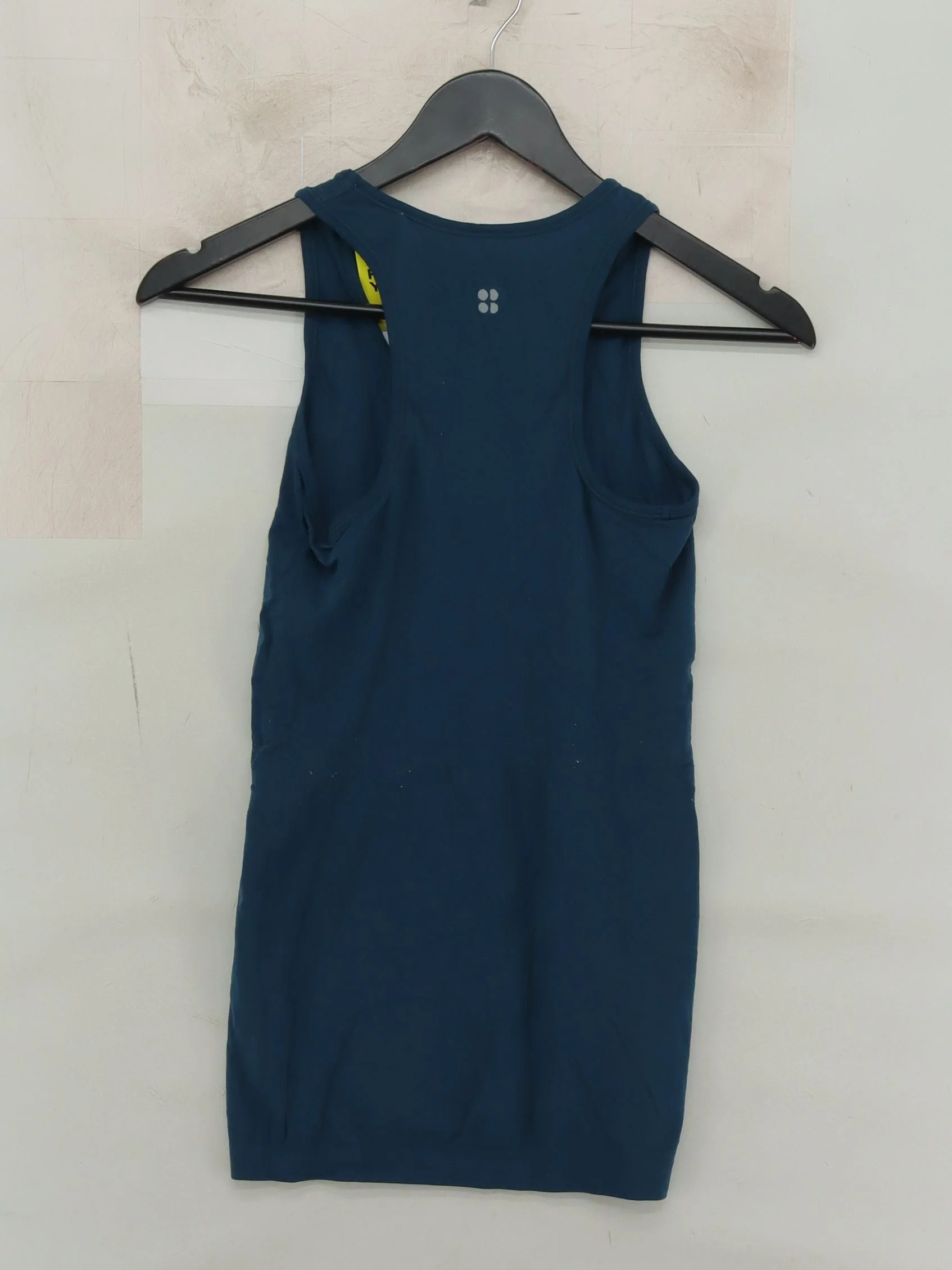 Sweaty Betty Women's T-Shirt XS Blue 100% Polyamide Sleeveless Basic - Image 2