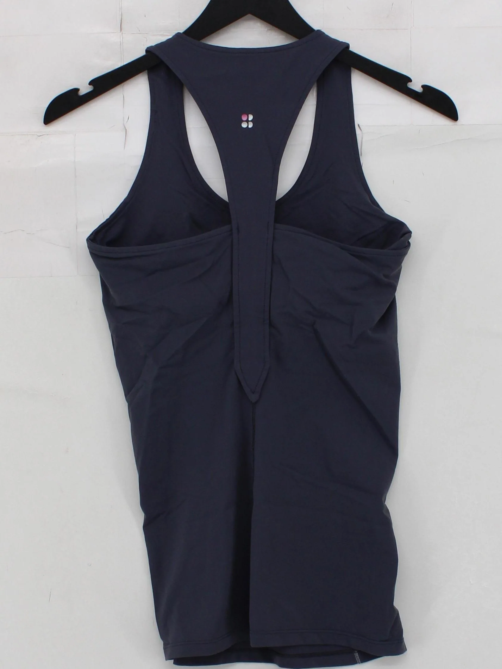 Sweaty Betty Women's T-Shirt XS Blue Polyamide with Elastane Sleeveless Basic - Image 2