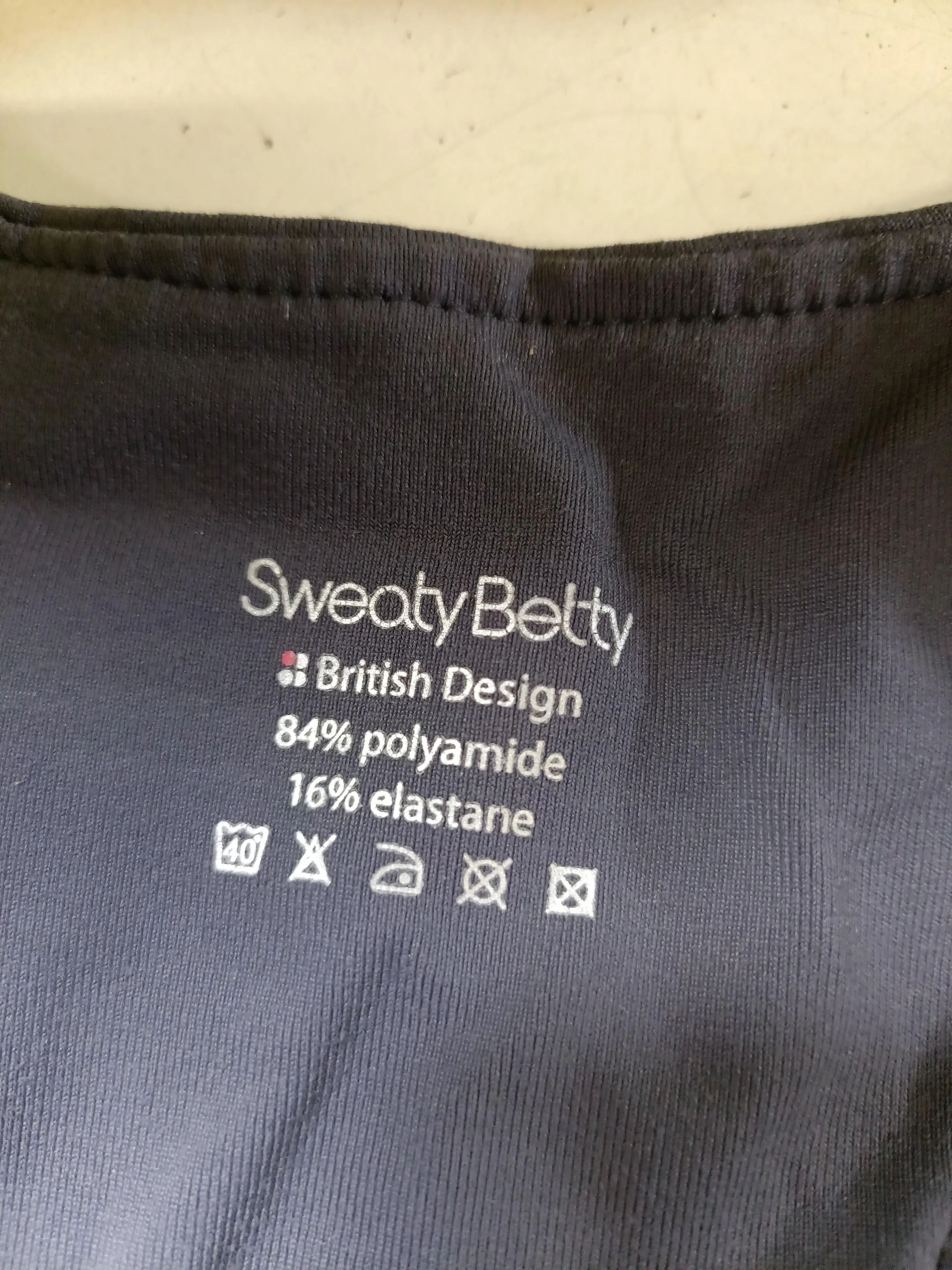 Sweaty Betty Women's T-Shirt XS Blue Polyamide with Elastane Sleeveless Basic - Image 5