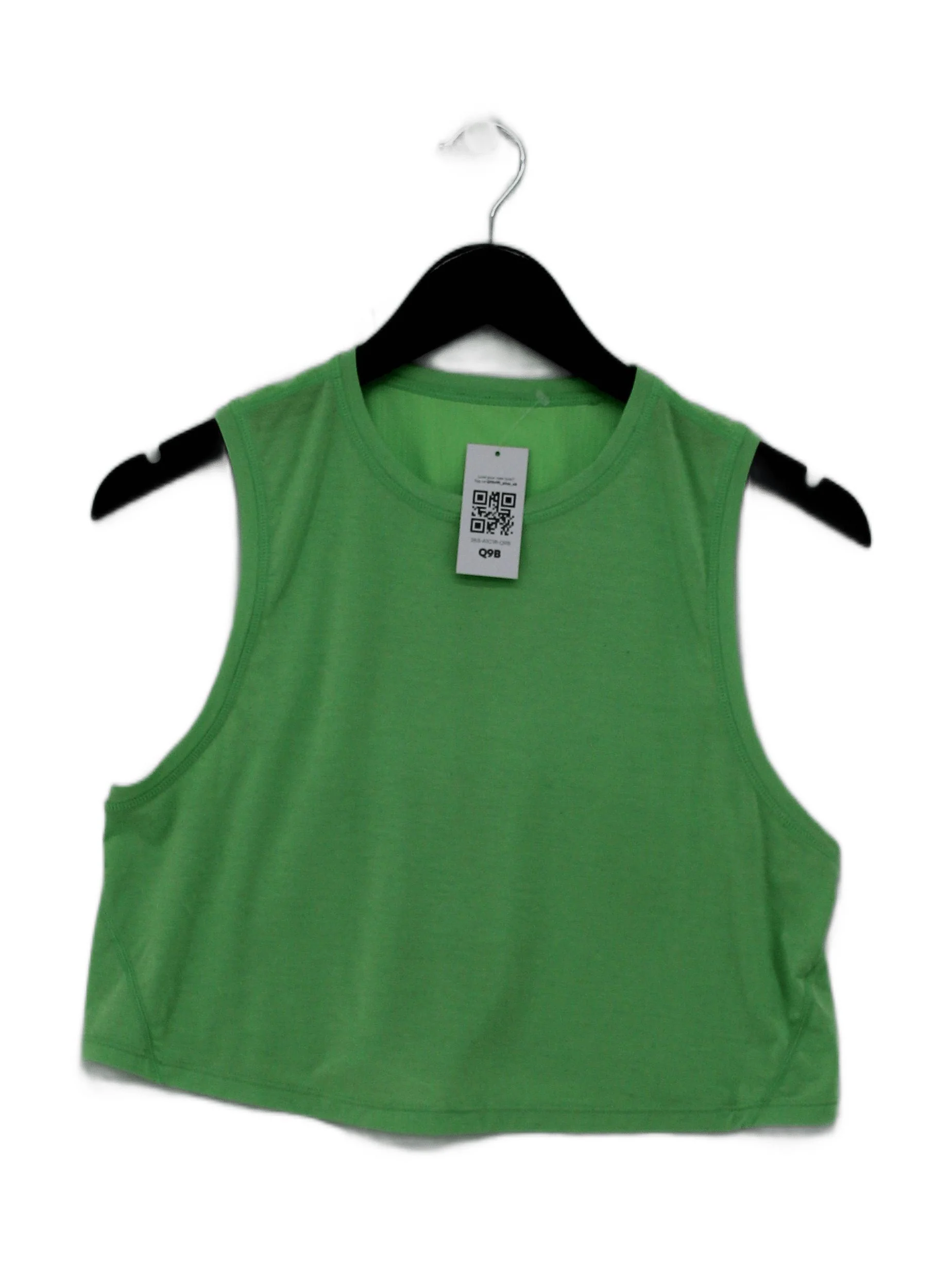 Sweaty Betty Women's T-Shirt XS Green Nylon with Elastane Sleeveless Basic