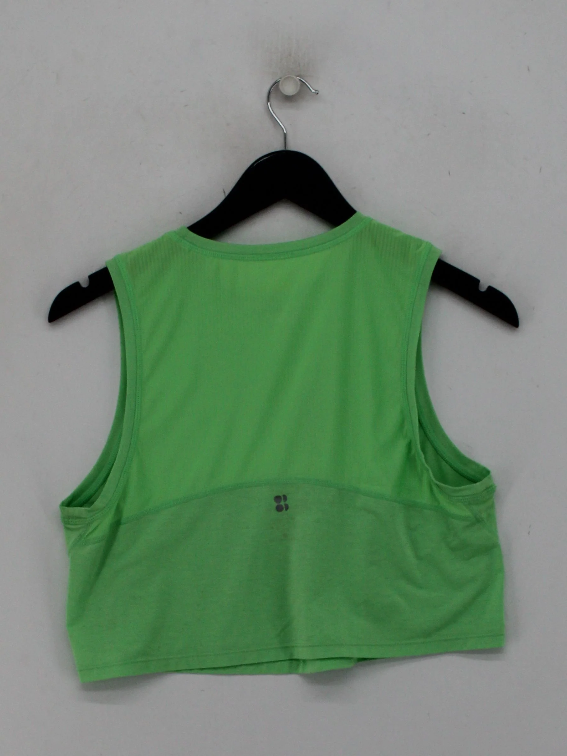 Sweaty Betty Women's T-Shirt XS Green Nylon with Elastane Sleeveless Basic - Image 2