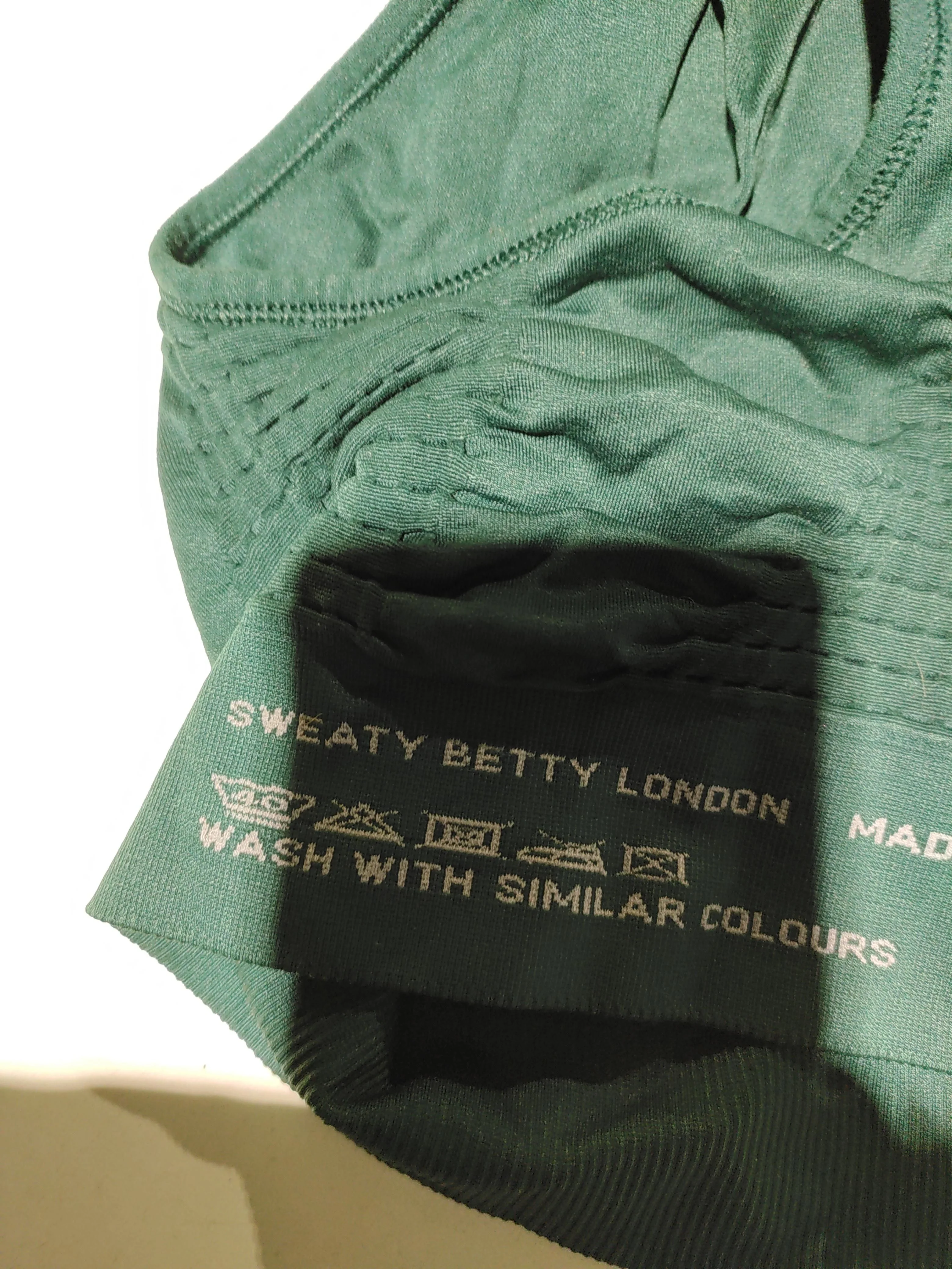 Sweaty Betty Women's T-Shirt XS Green Polyamide with Elastane Sleeveless Basic - Image 5