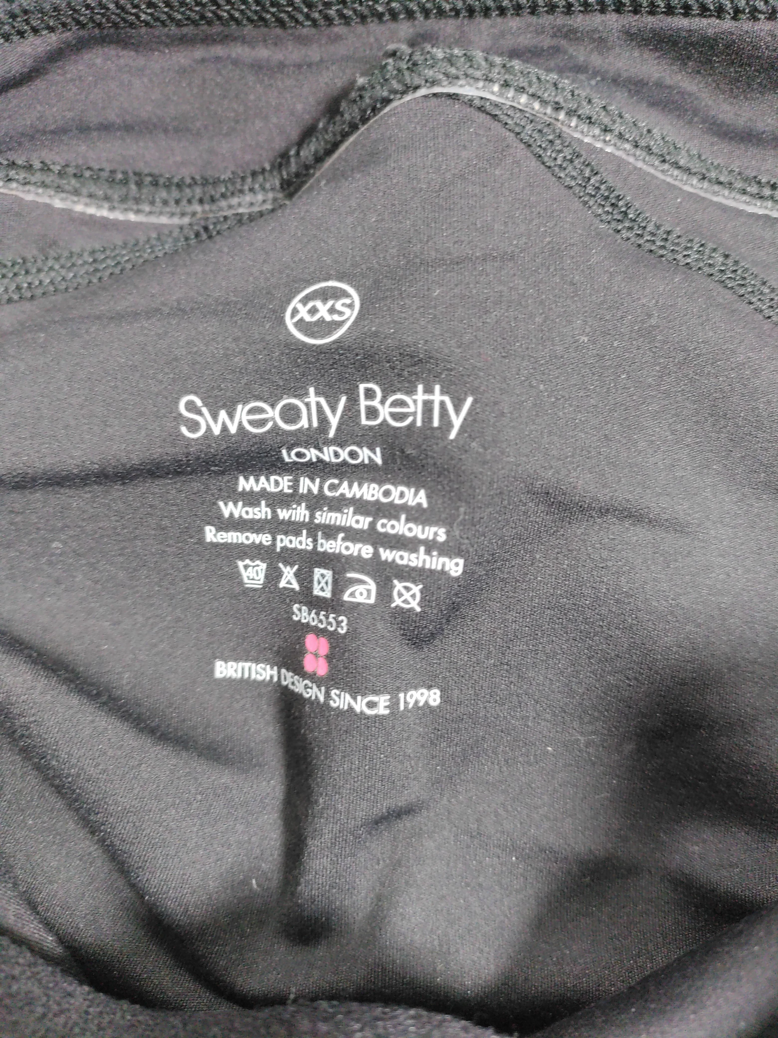 Sweaty Betty Women's T-Shirt XXS Black 100% Other Camisole - Image 5