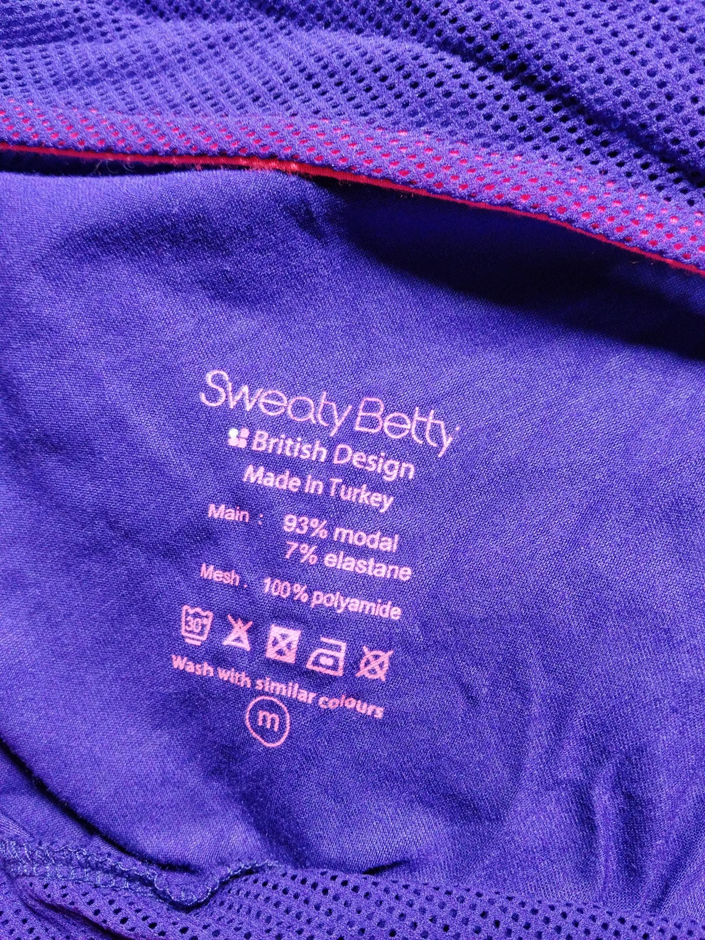 Sweaty Betty Women's Top M Purple Viscose with Elastane, Polyamide Basic - Image 6