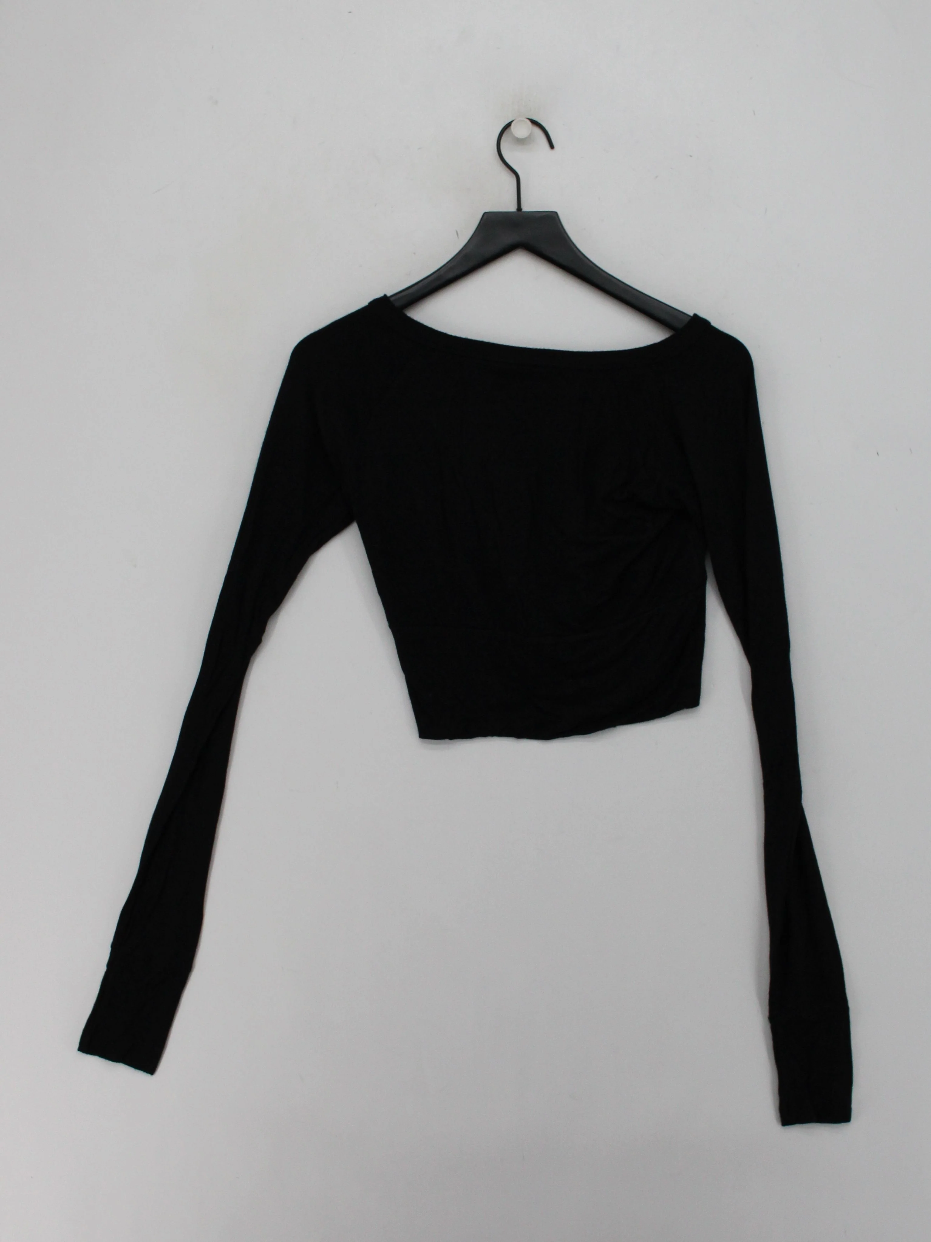 Sweaty Betty Women's Top S Black Other with Elastane Cropped - Image 2
