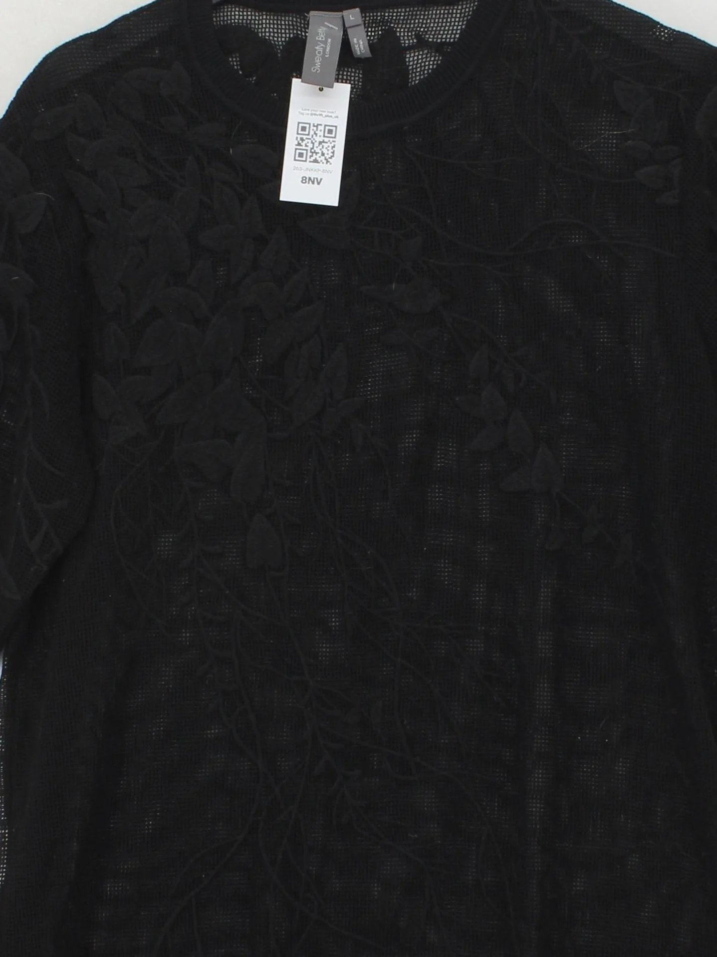Sweaty Betty Women's Top S Black Polyester with Cotton Basic - Image 3