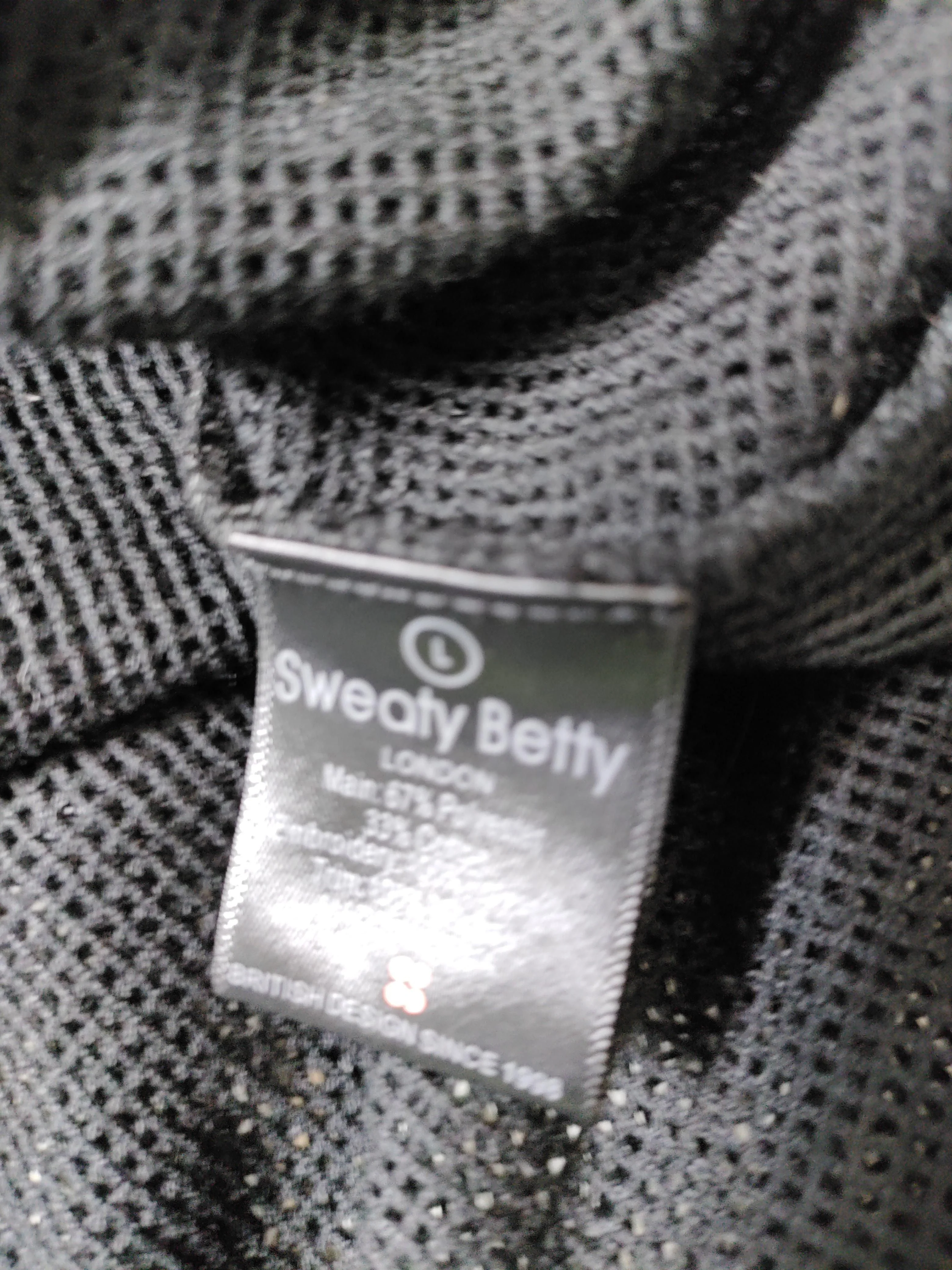 Sweaty Betty Women's Top S Black Polyester with Cotton Basic - Image 6
