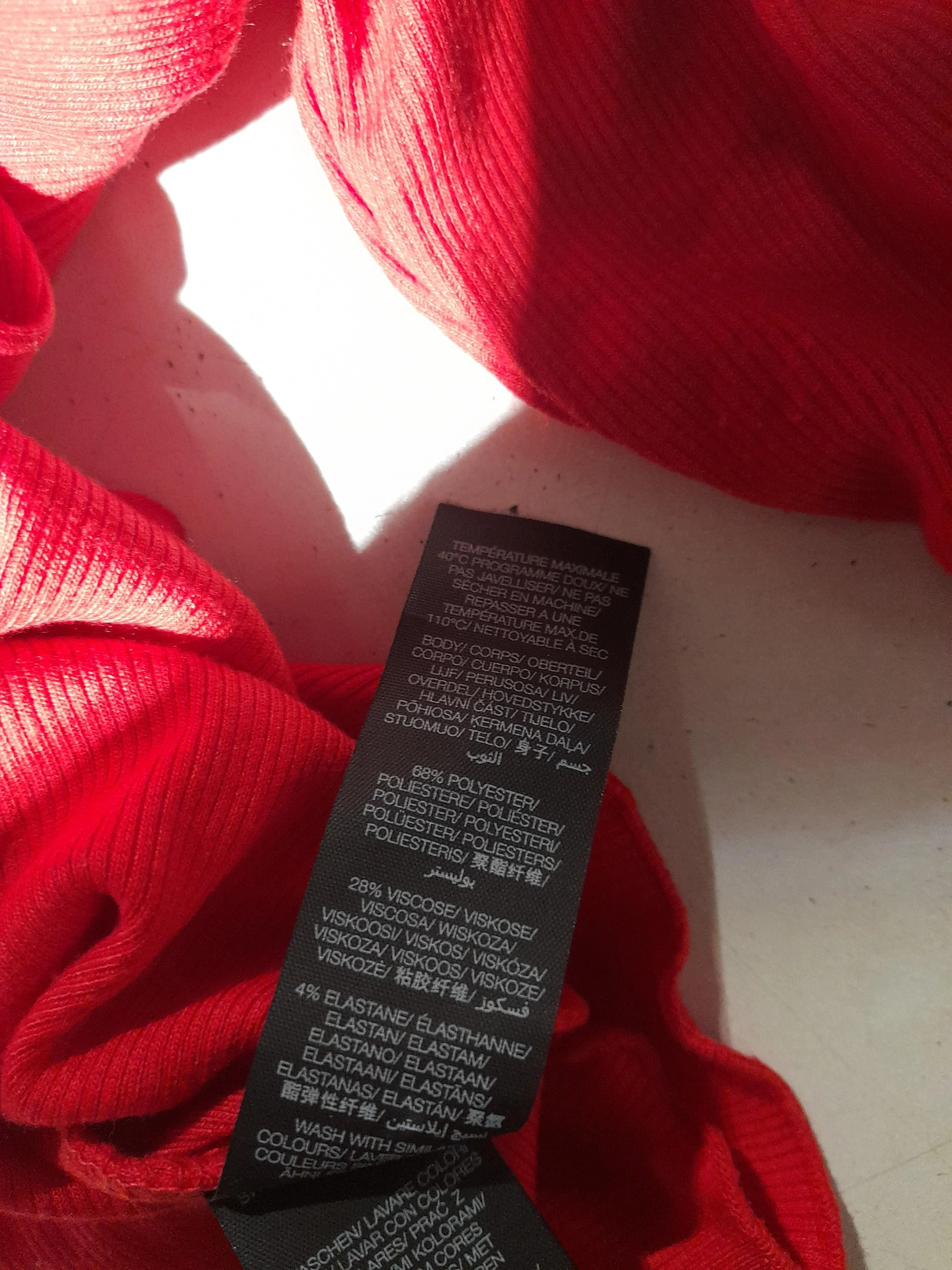 Sweaty Betty Women's Top UK 8 Red Polyester with Viscose, Elastane Basic - Image 6