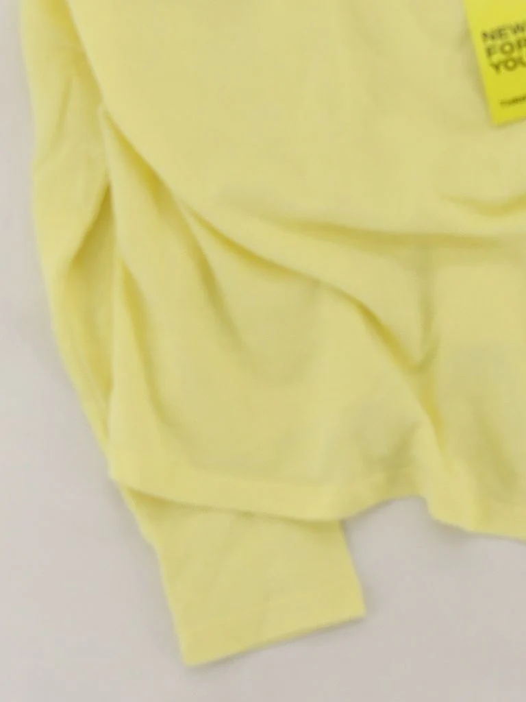 Sweaty Betty Women's Top XL Yellow Cotton with Polyester Basic - Image 4