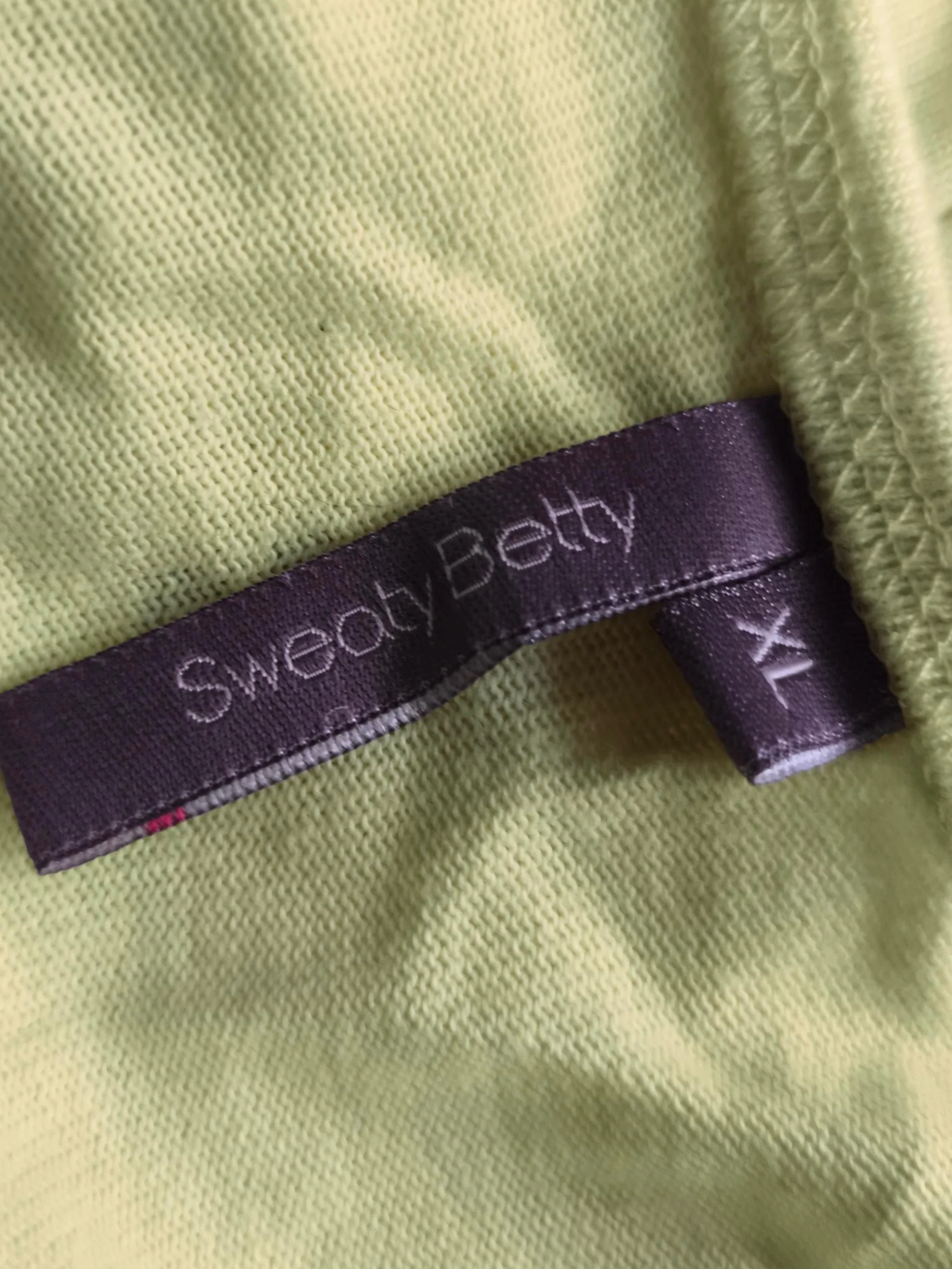 Sweaty Betty Women's Top XL Yellow Cotton with Polyester Basic - Image 6