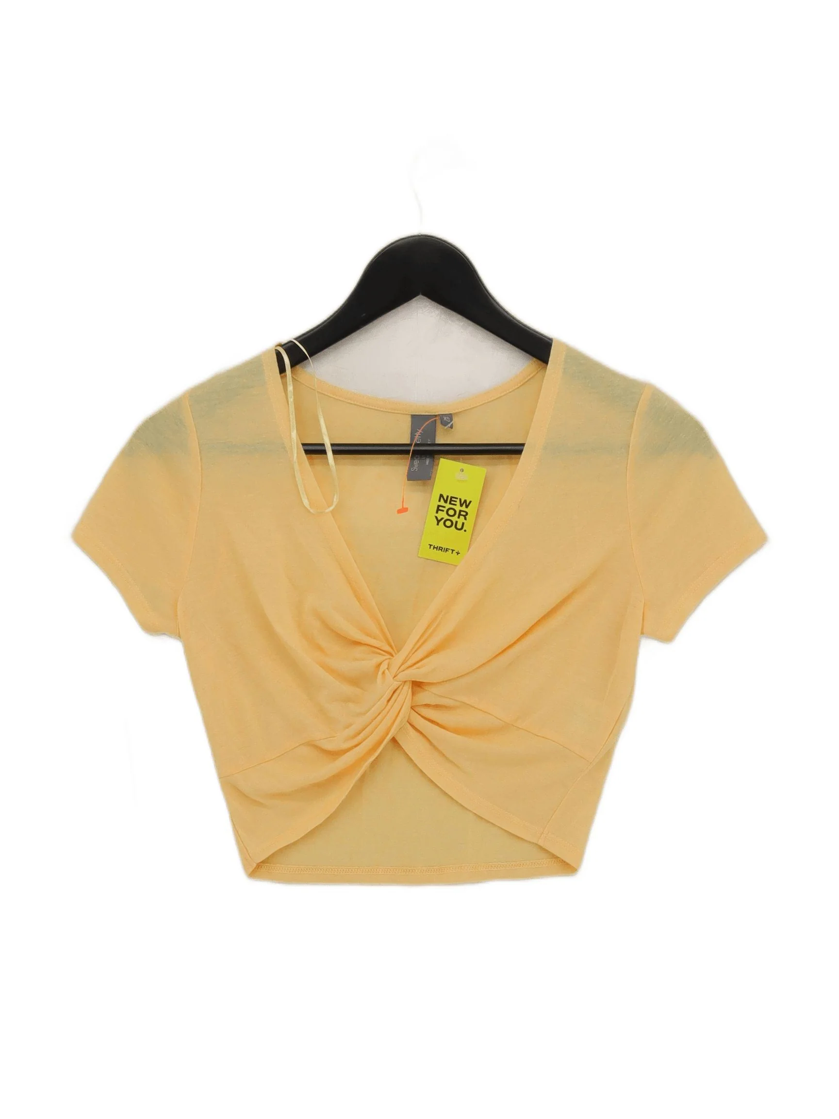 Sweaty Betty Women's Top XS Orange Polyester with Linen Cropped