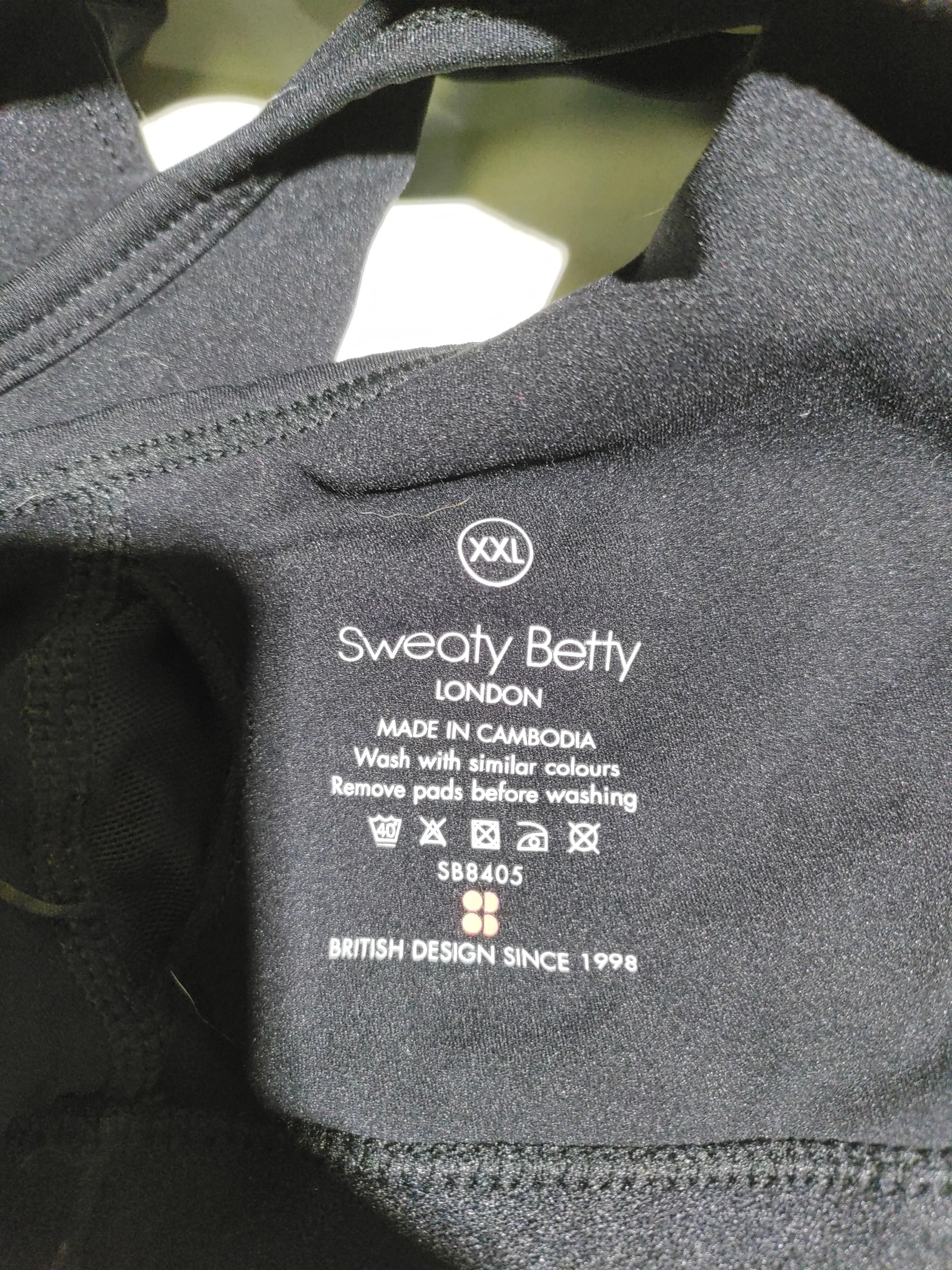 Sweaty Betty Women's Top XXL Black 100% Other Sleeveless Round Neck Basic - Image 5