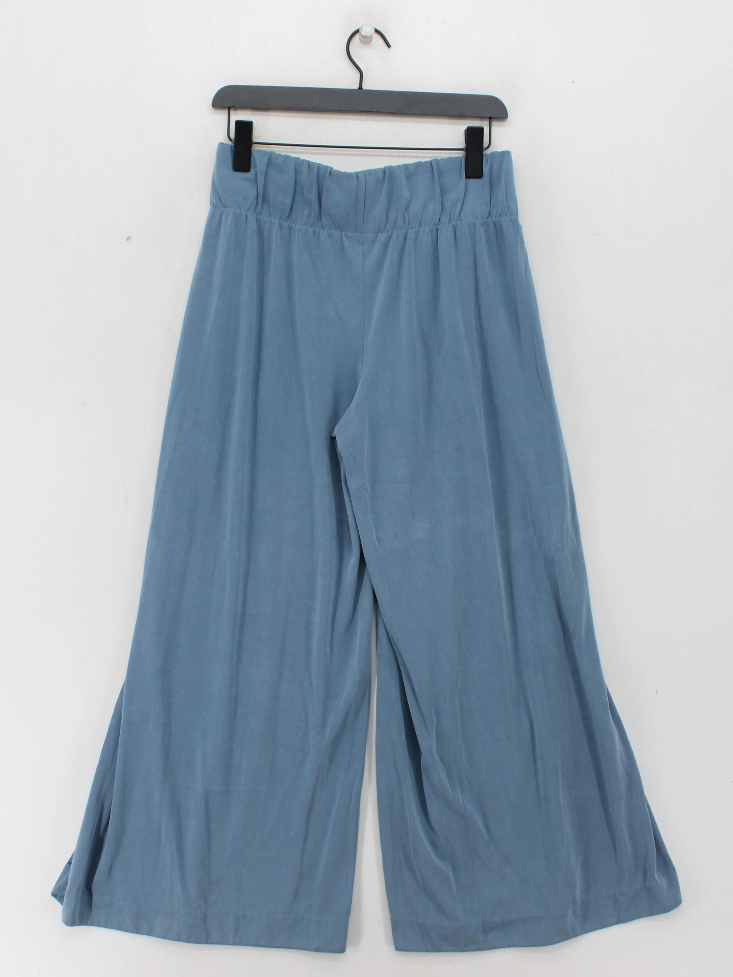 Sweaty Betty Women's Trousers M Blue Lyocell Modal with Polyester Wide-Leg Chino - Image 2