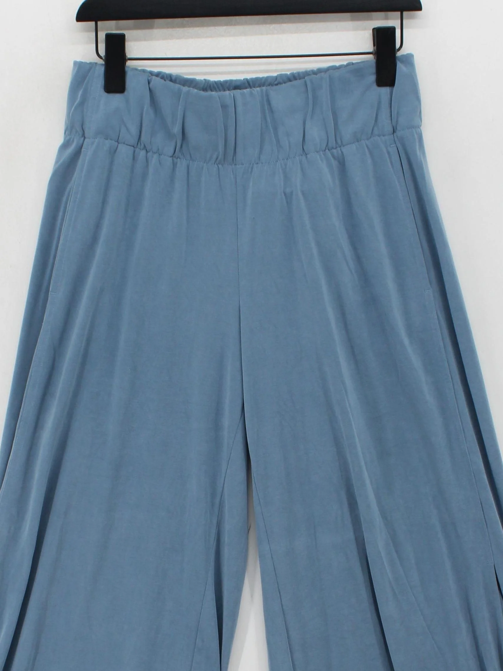 Sweaty Betty Women's Trousers M Blue Lyocell Modal with Polyester Wide-Leg Chino - Image 3