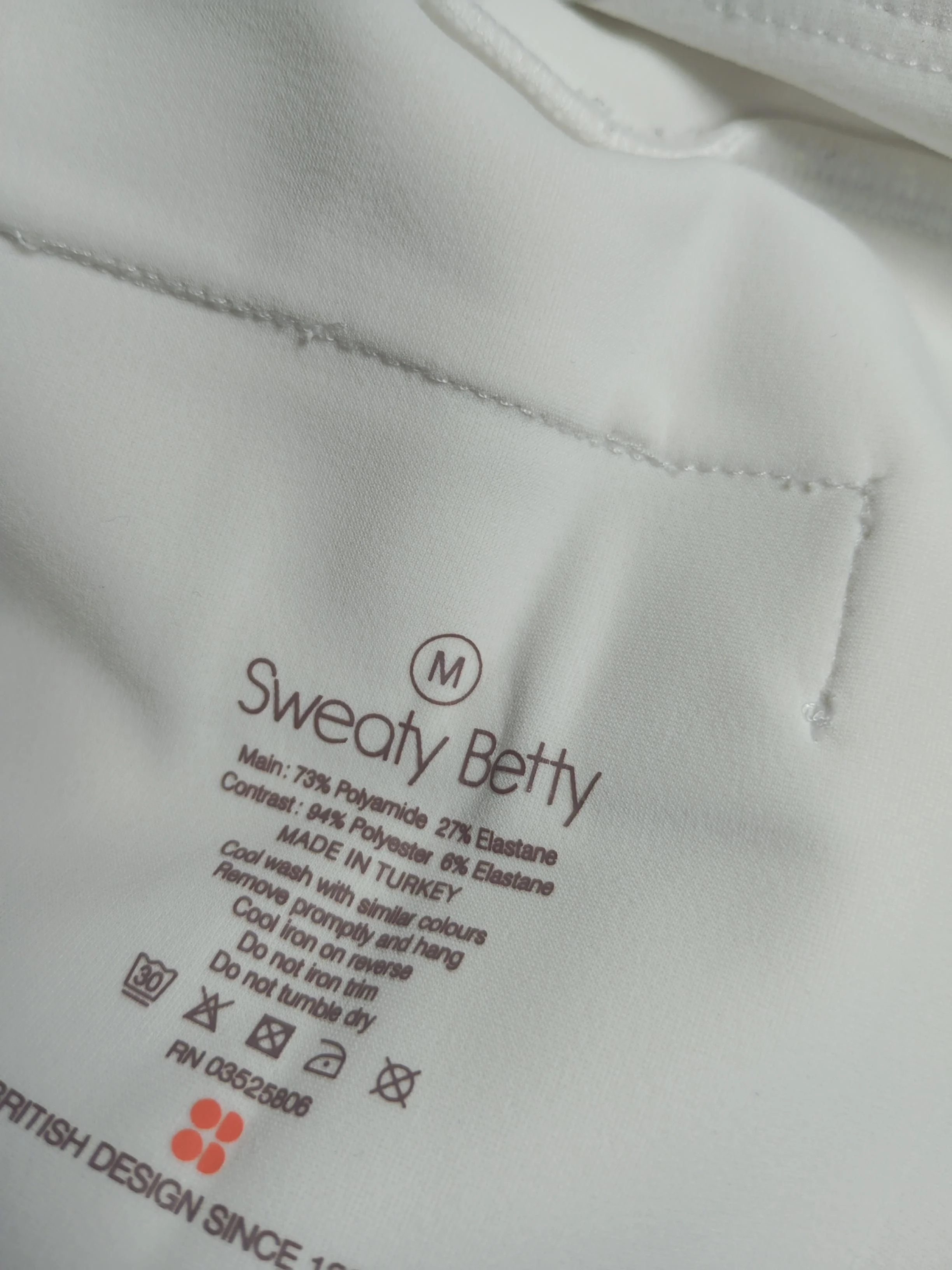 Sweaty Betty Women's Trousers M White Polyamide with Elastane, Polyester Capri - Image 6