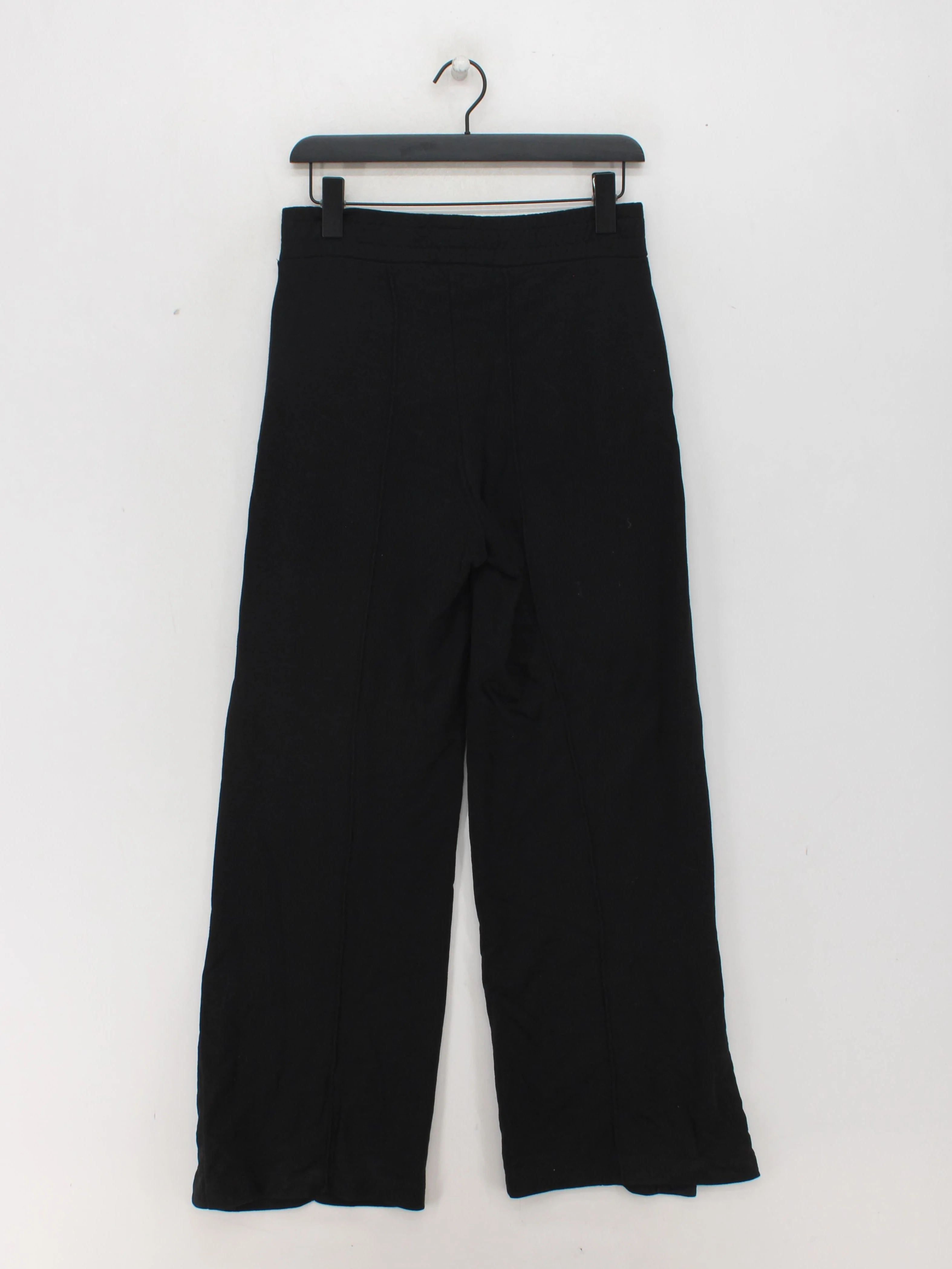 Sweaty Betty Women's Trousers S Black Cotton with Elastane Wide-Leg Sweatpants - Image 2