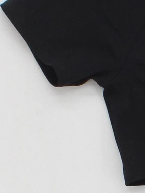 T/ALA Women's T-Shirt S Black Nylon with Elastane Basic - Image 4