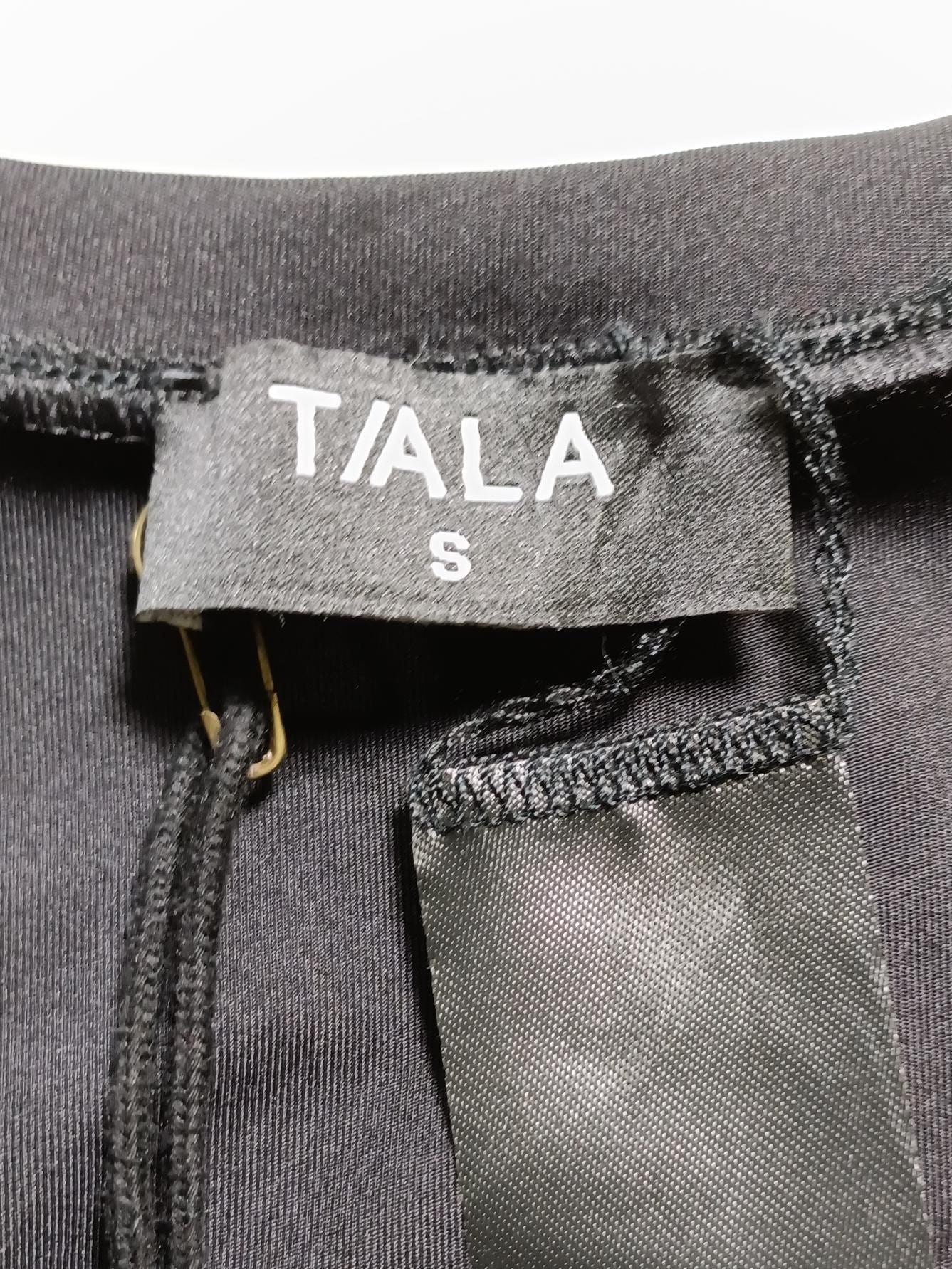 T/ALA Women's T-Shirt S Black Nylon with Elastane Basic - Image 6