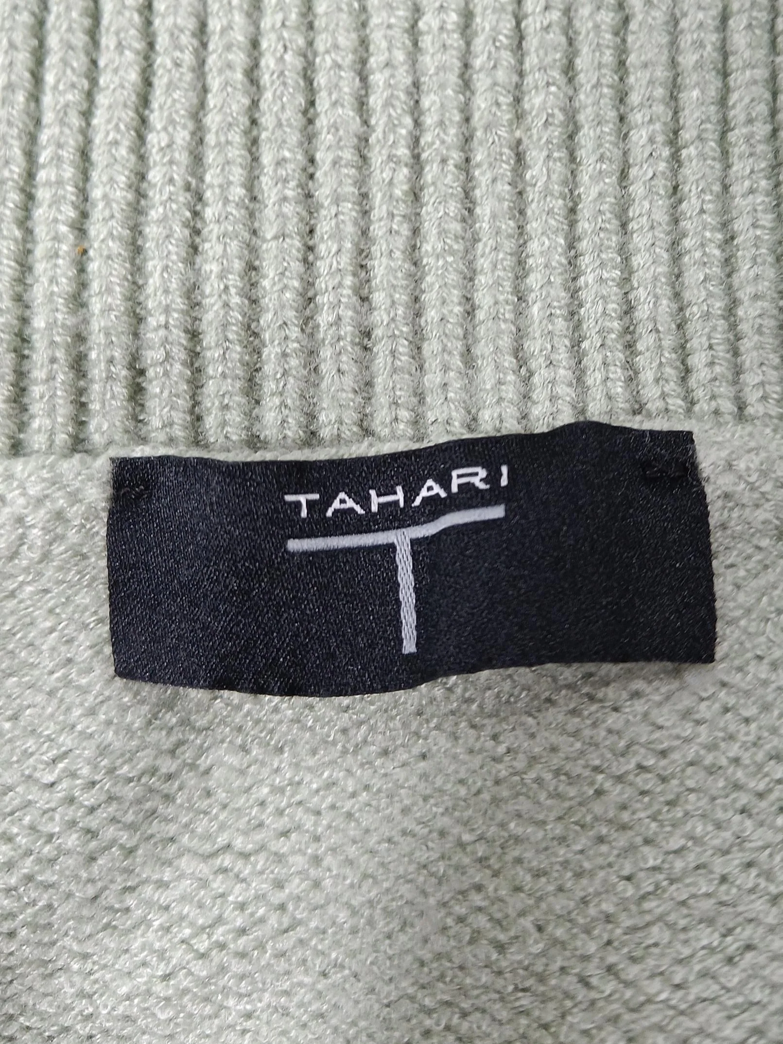 Tahari Women's Jumper XS Green Viscose with Polyester, Nylon High Neck Pullover - Image 5