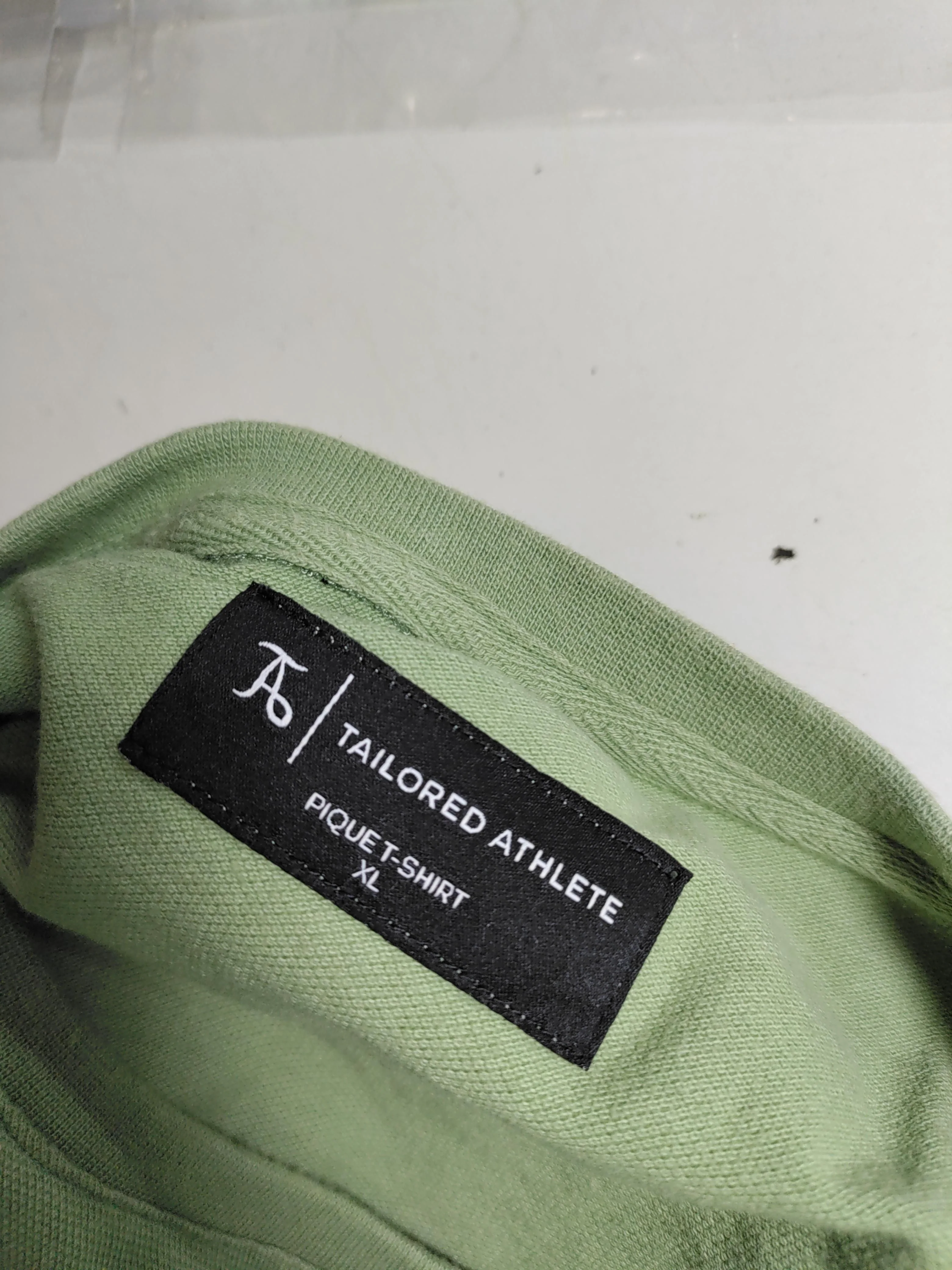 Tailored Athlete Men's T-Shirt XL Green 100% Cotton Basic - Image 5