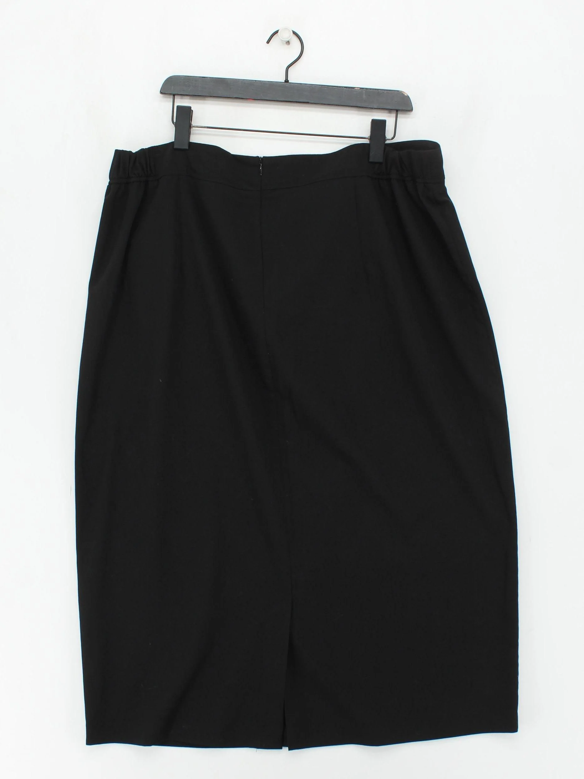 Tailored Women's Midi Skirt UK 22 Black Polyester - Image 2