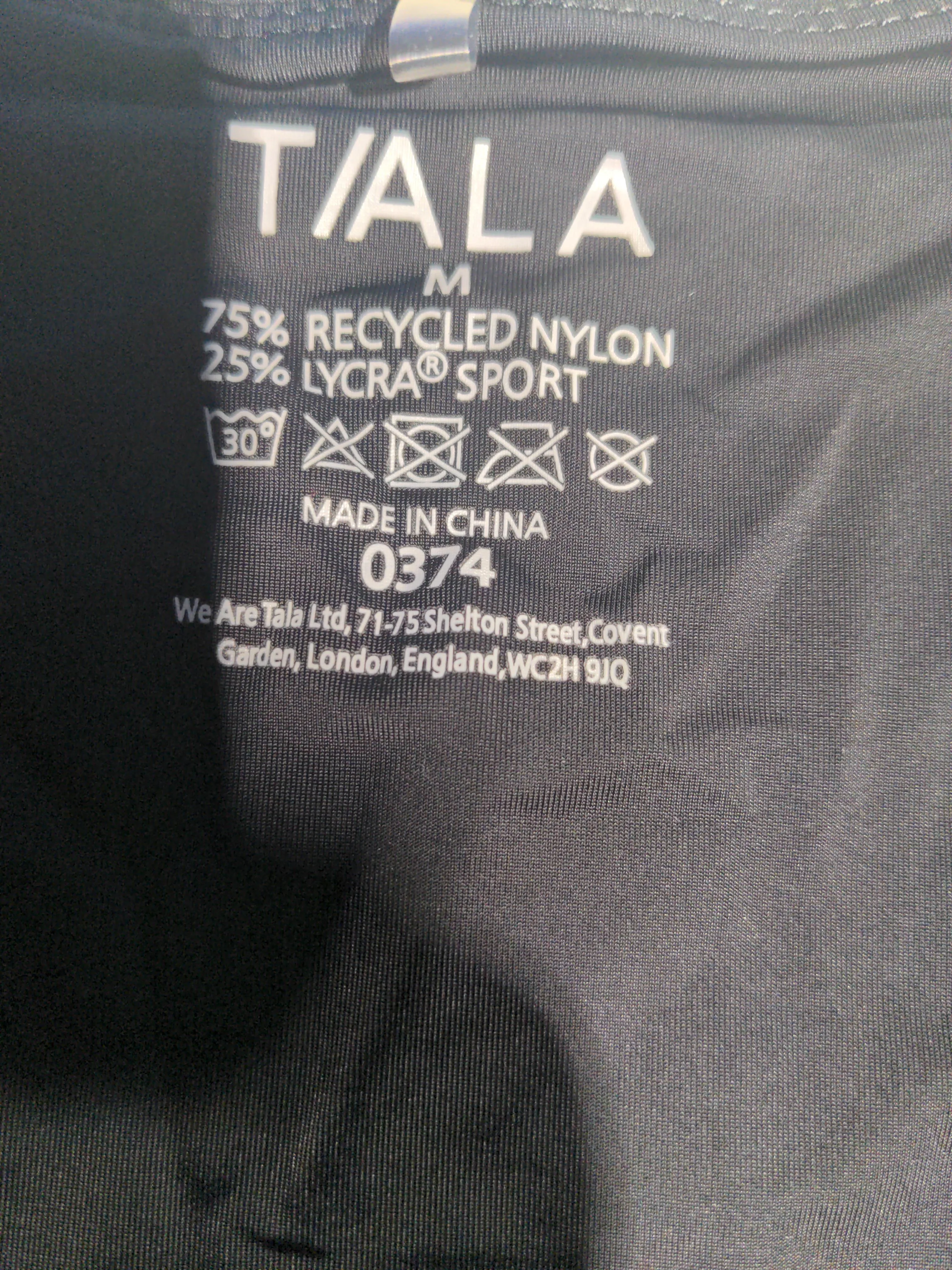 Tala Women's Loungewear M Black Nylon with Elastane Basic - Image 5