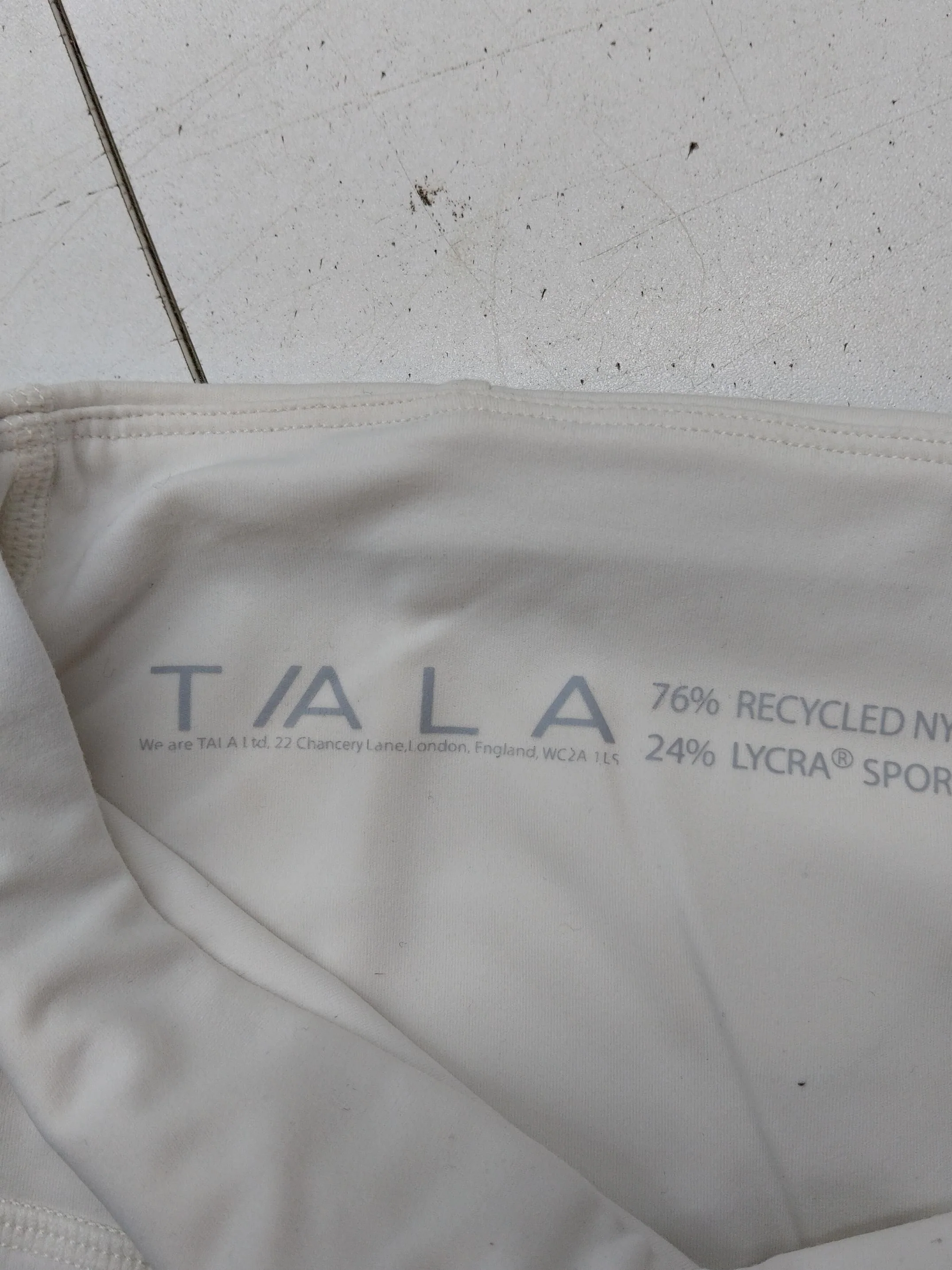 Tala Women's Shorts XXS White Nylon with Elastane Sweat - Image 5