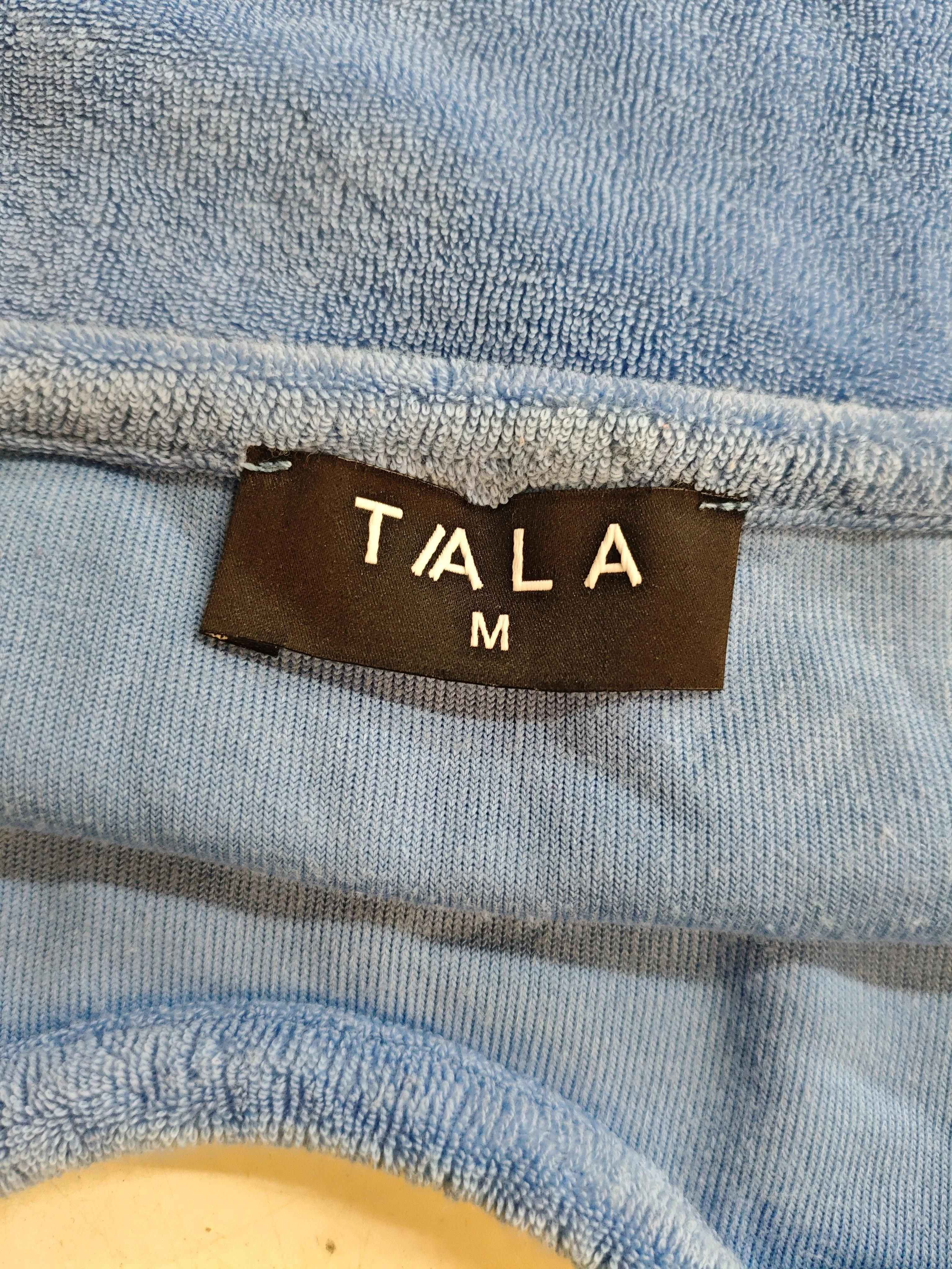 Tala Women's T-Shirt M Blue Cotton with Polyester Sleeveless V-Neck Camisole - Image 5