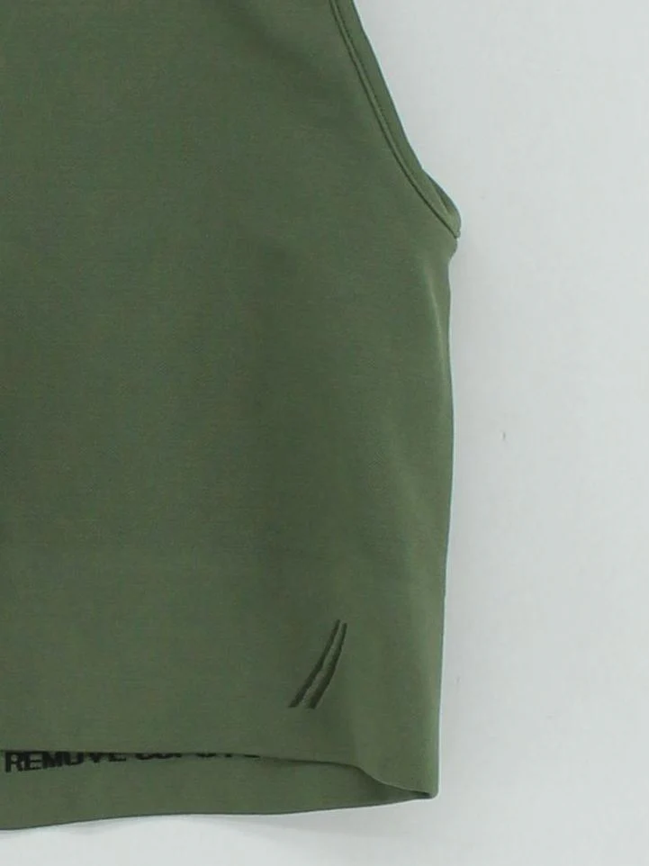 Tala Women's T-Shirt M Green Polyamide with Elastane Sleeveless Basic - Image 4