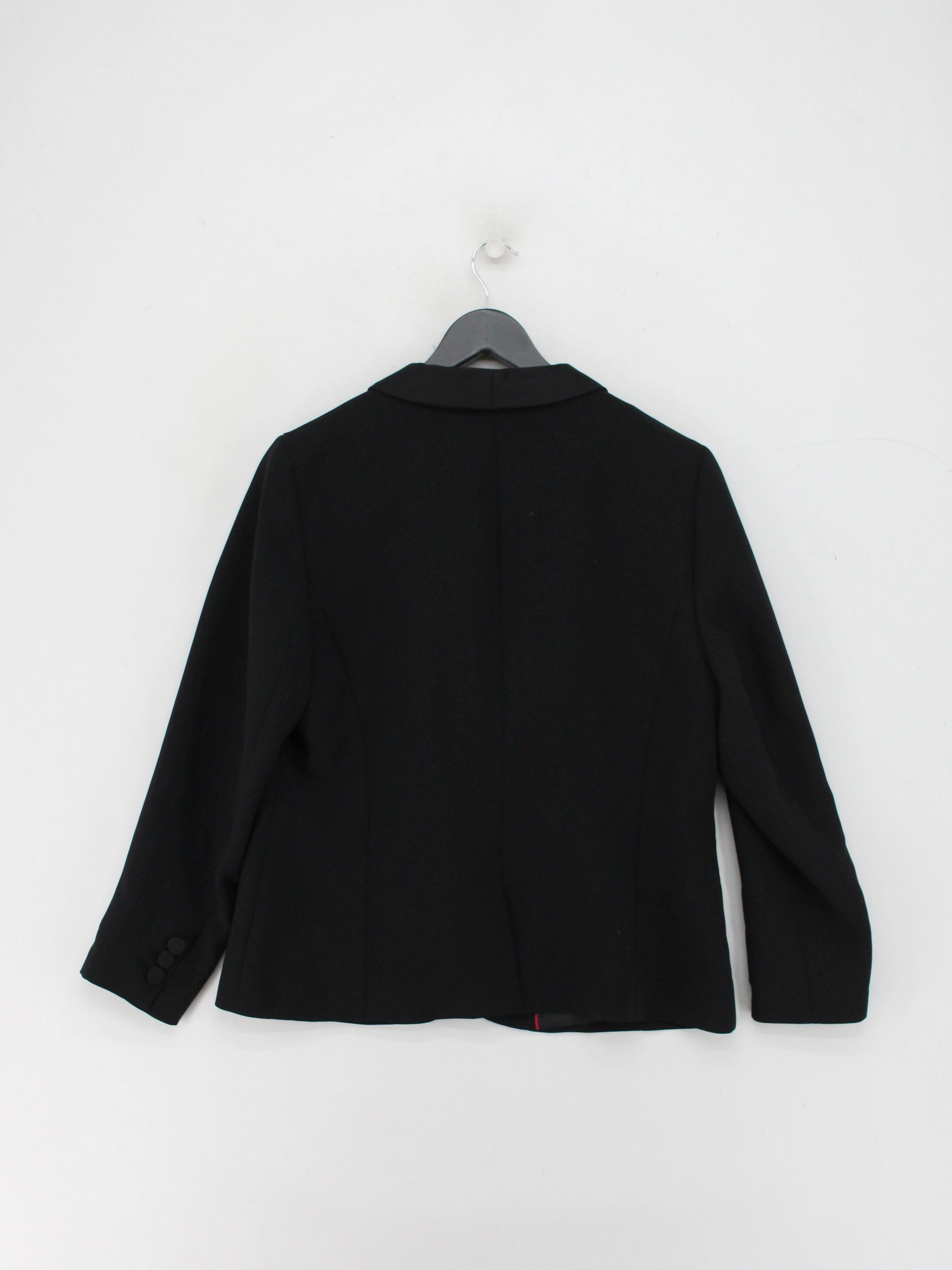 Talbots Women's Blazer M Black Polyester with Rayon Overcoat - Image 2