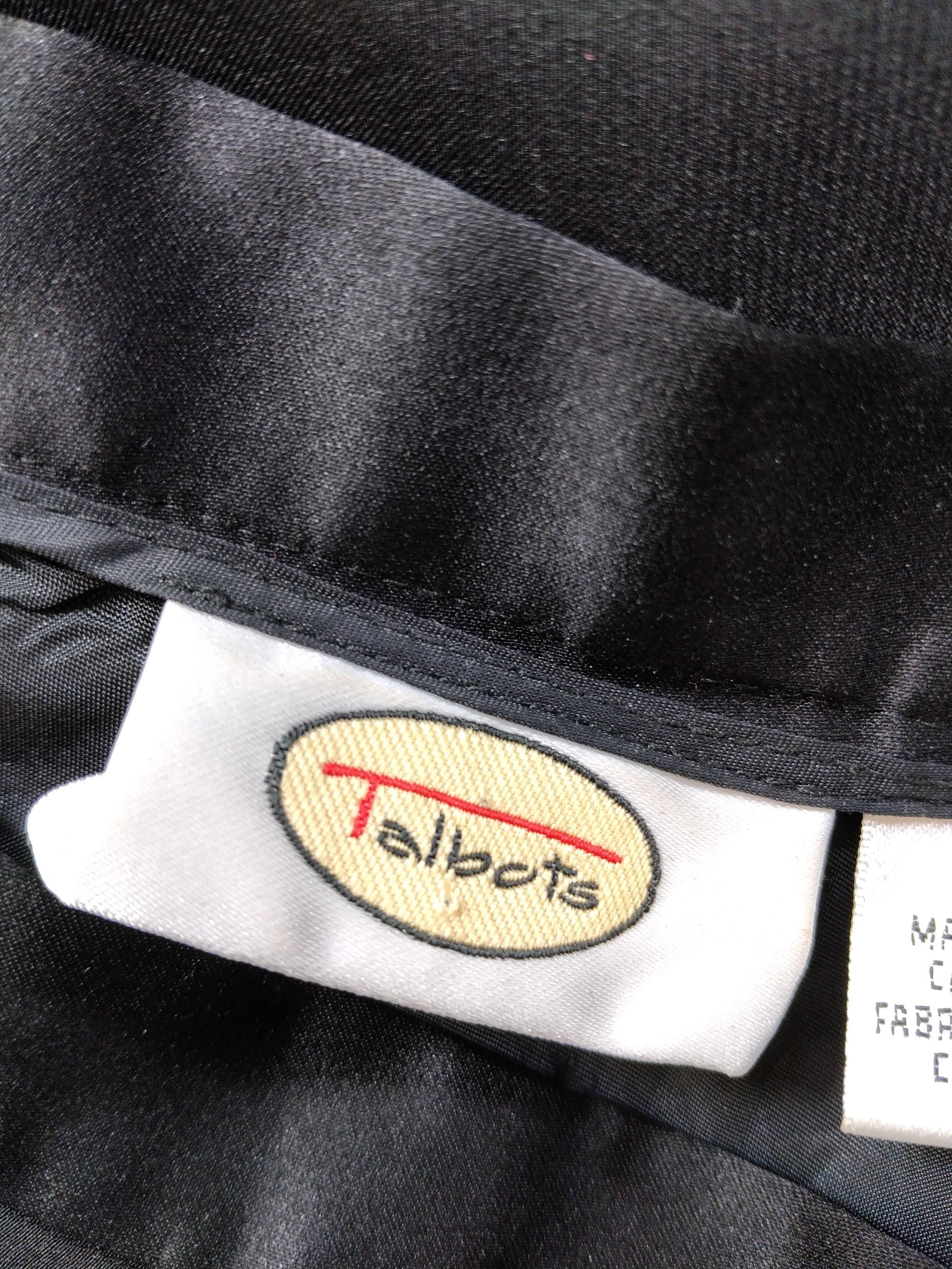 Talbots Women's Midi Skirt UK 8 Black Striped 100% Polyester Midi A-Line - Image 5