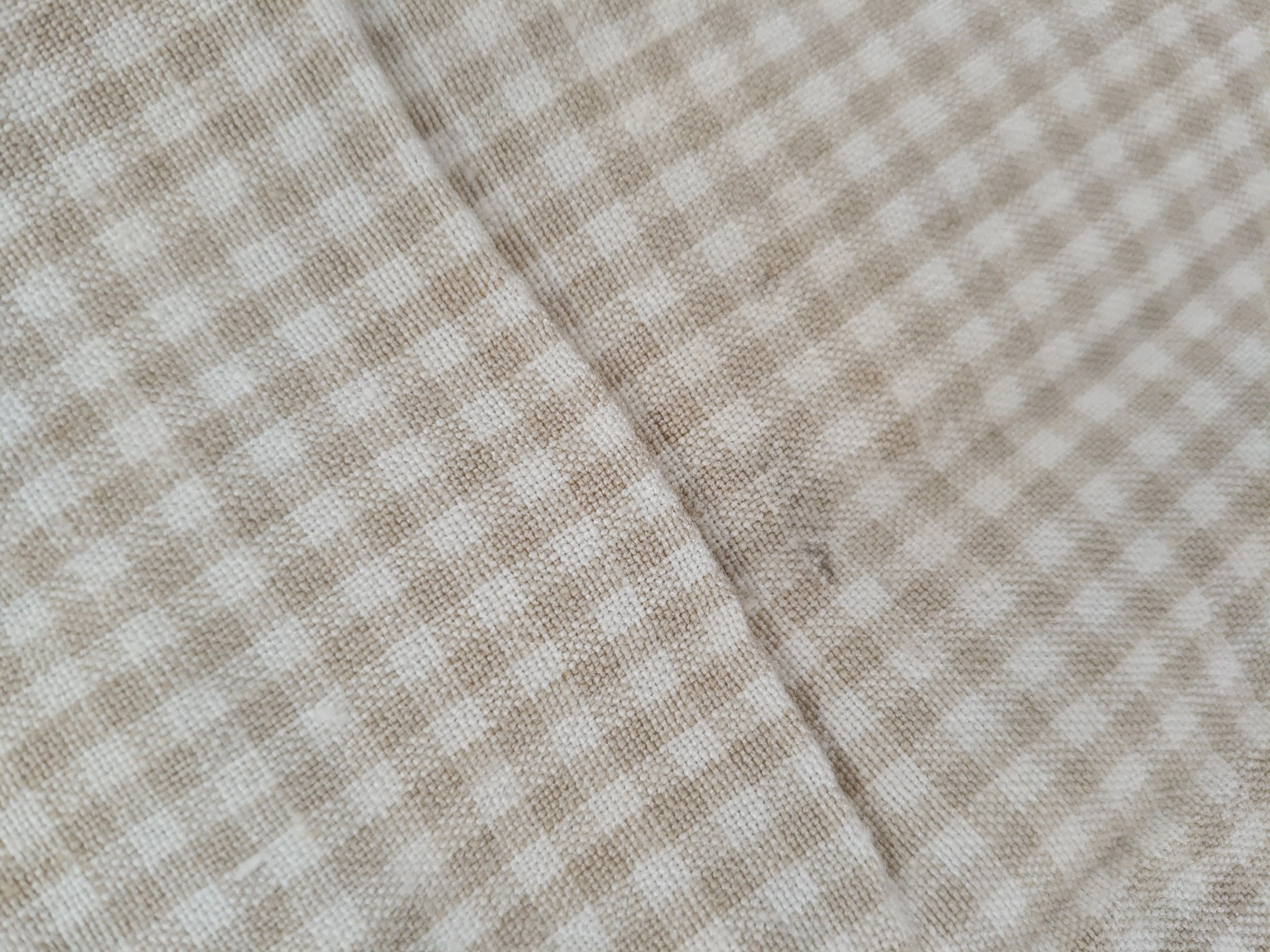 Talbots Women's Trousers UK 10 Cream Checkered 100% Other Straight Cropped - Image 5