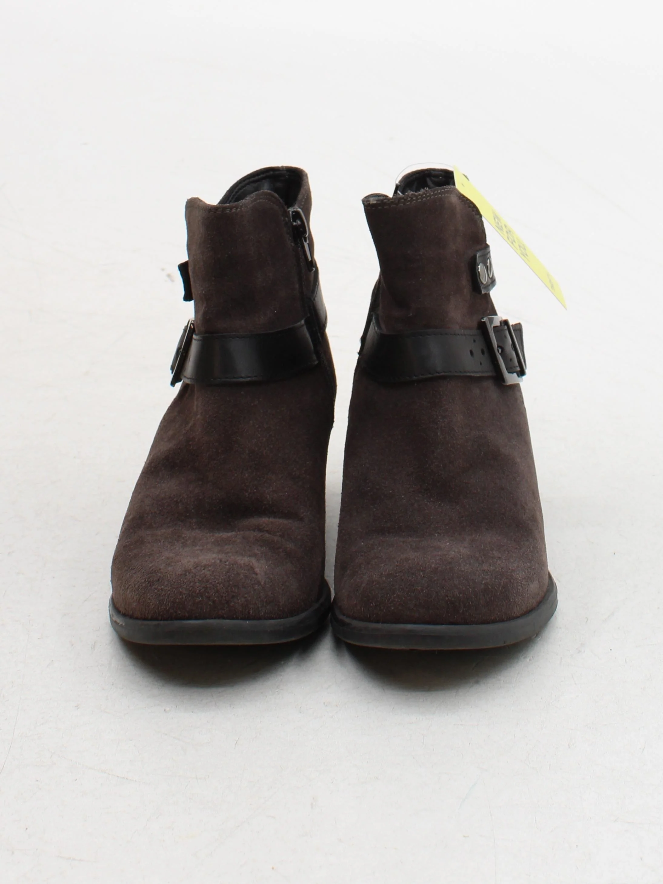 Tamaris Women's Boots UK 4 Brown Suede with Faux Leather Chelsea - Image 2