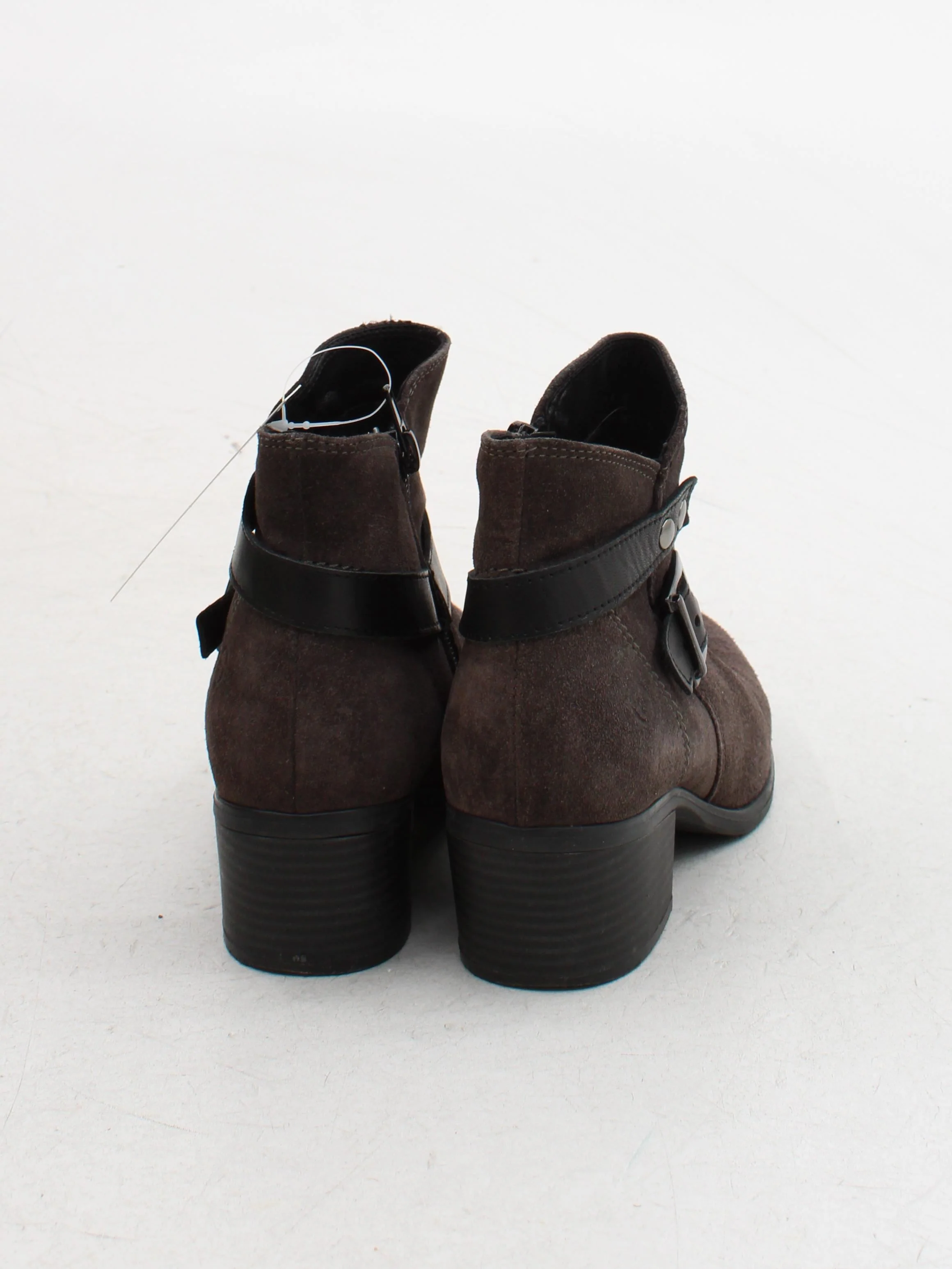 Tamaris Women's Boots UK 4 Brown Suede with Faux Leather Chelsea - Image 3
