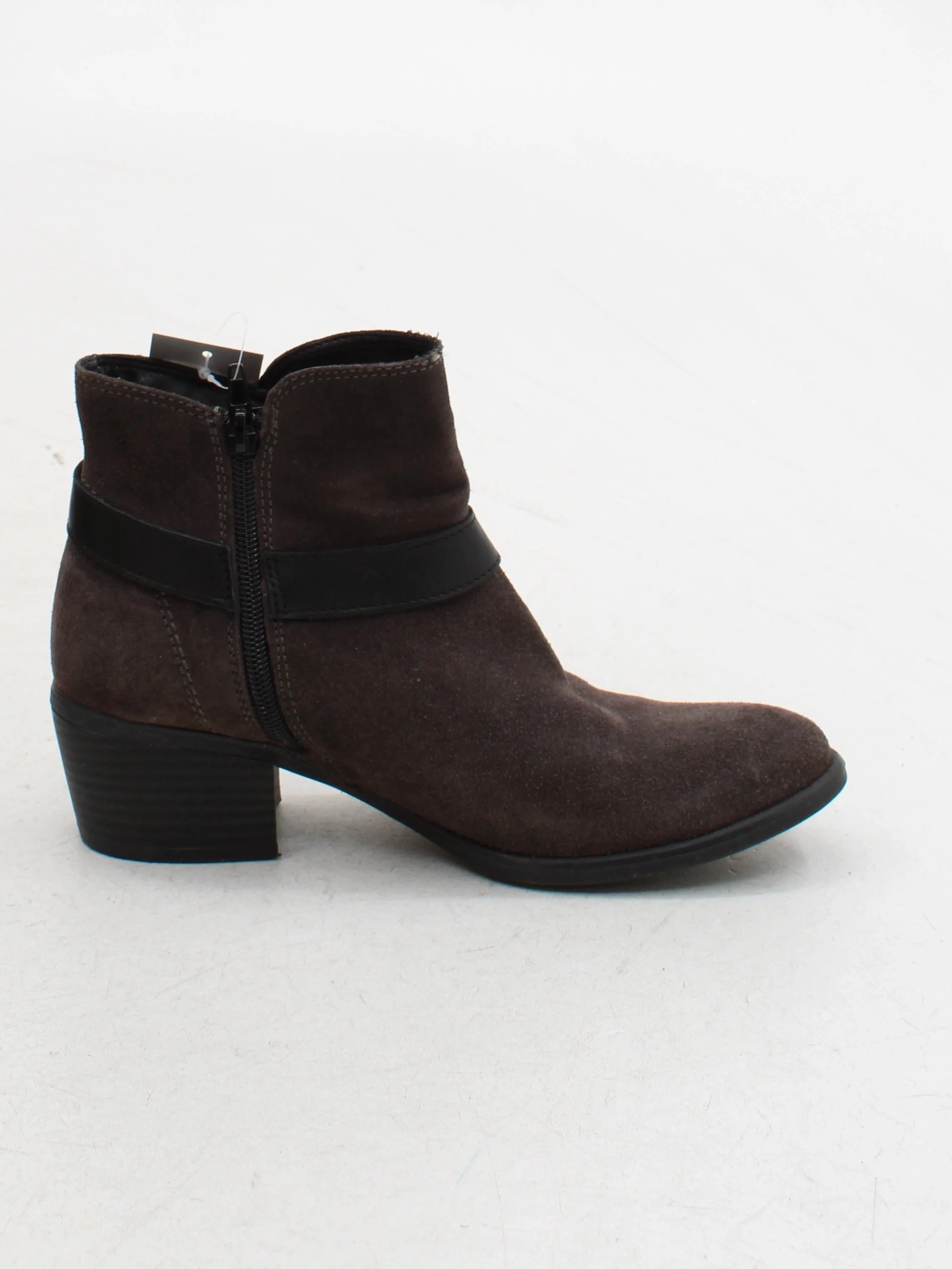 Tamaris Women's Boots UK 4 Brown Suede with Faux Leather Chelsea - Image 5
