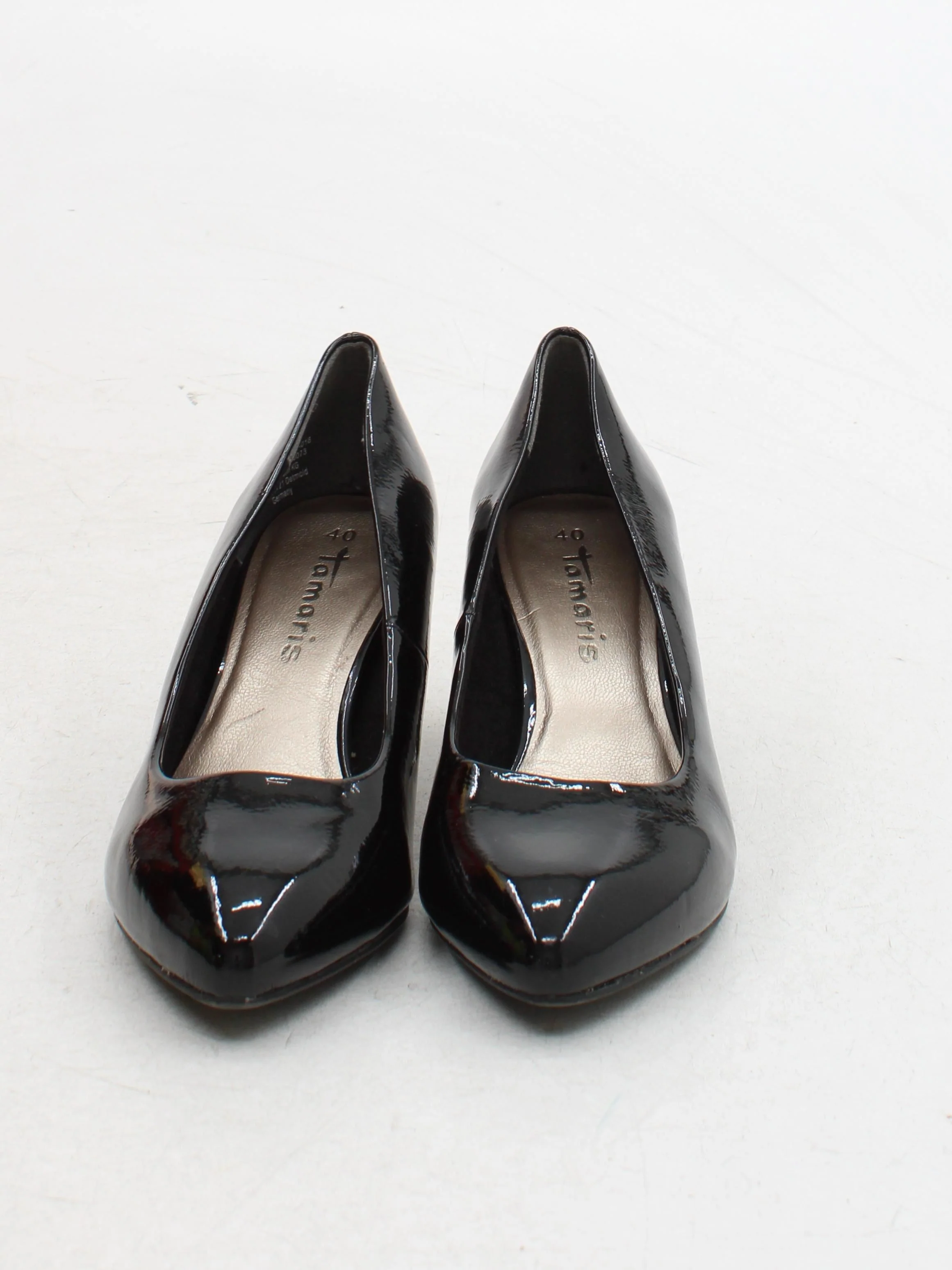 Tamaris Women's Heels UK 6.5 Black 100% Leather Court - Image 2