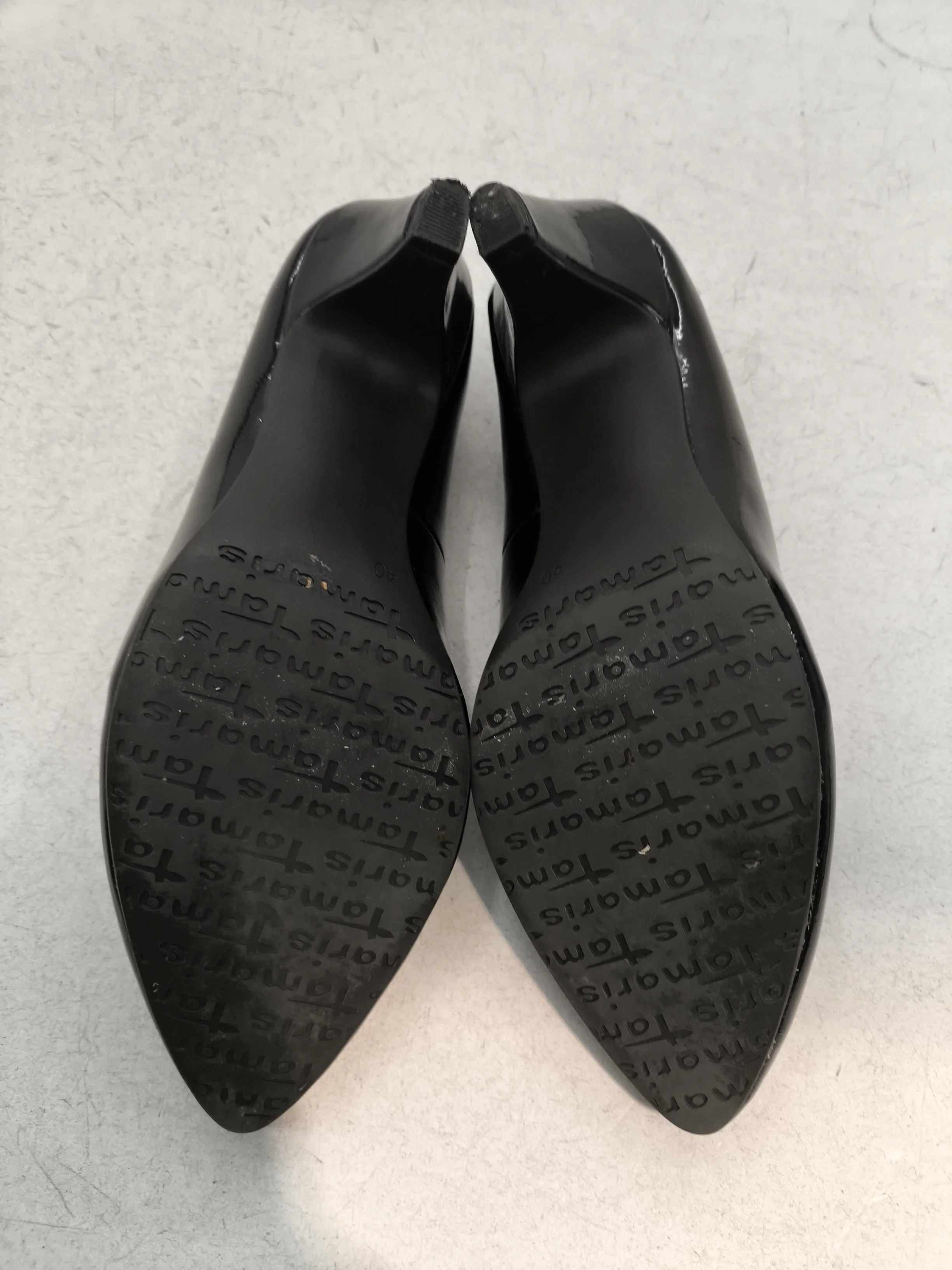 Tamaris Women's Heels UK 6.5 Black 100% Leather Court - Image 7