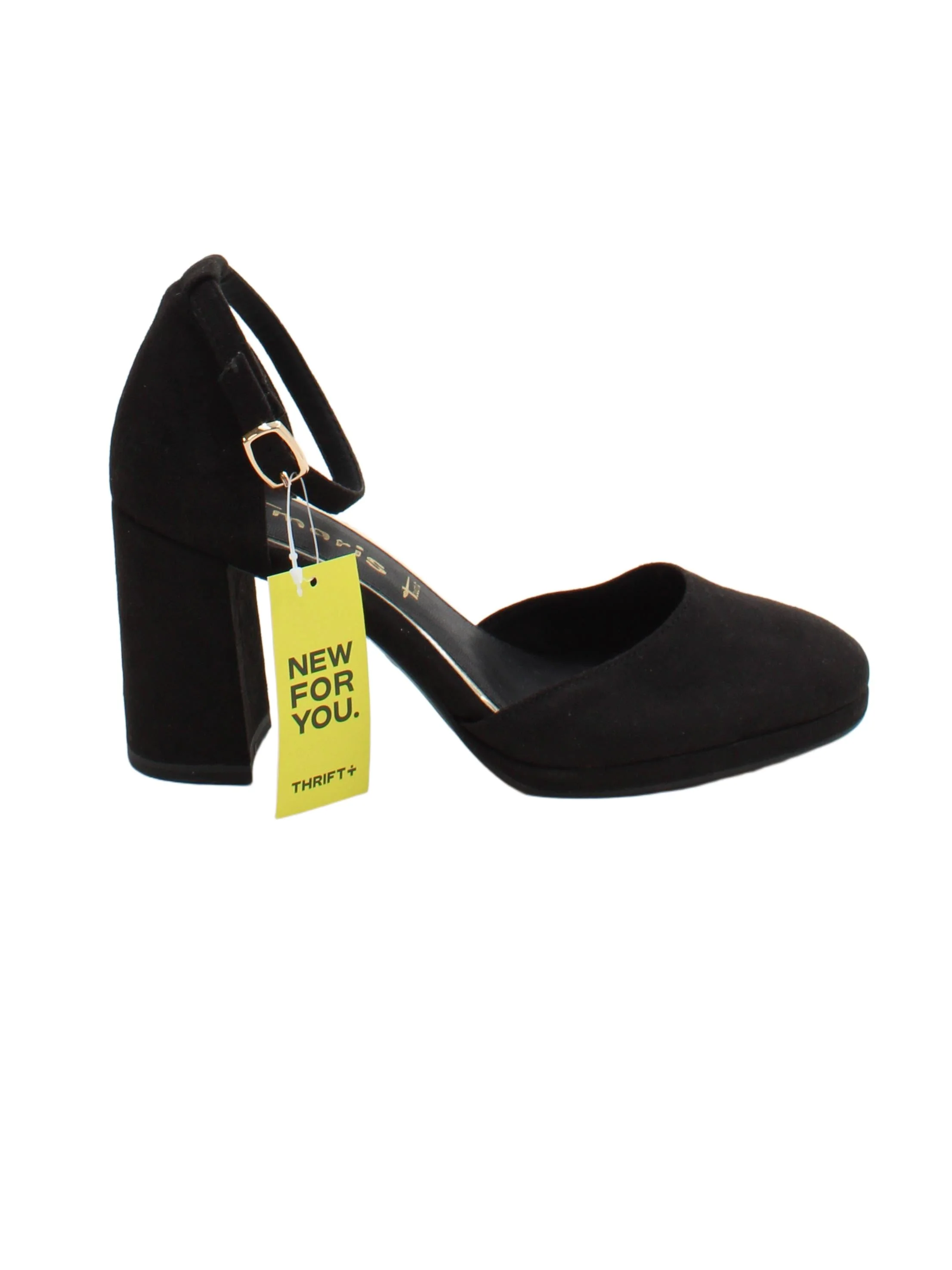 Tamaris Women's Heels UK 6 Black 100% Suede Court