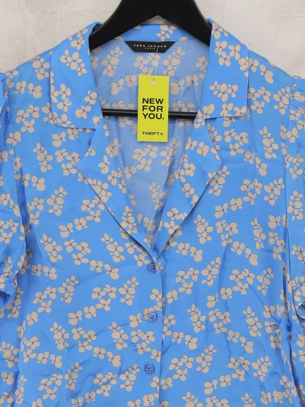 Tara Jarmon Women's Shirt UK 8 Blue 100% Other Basic - Image 3
