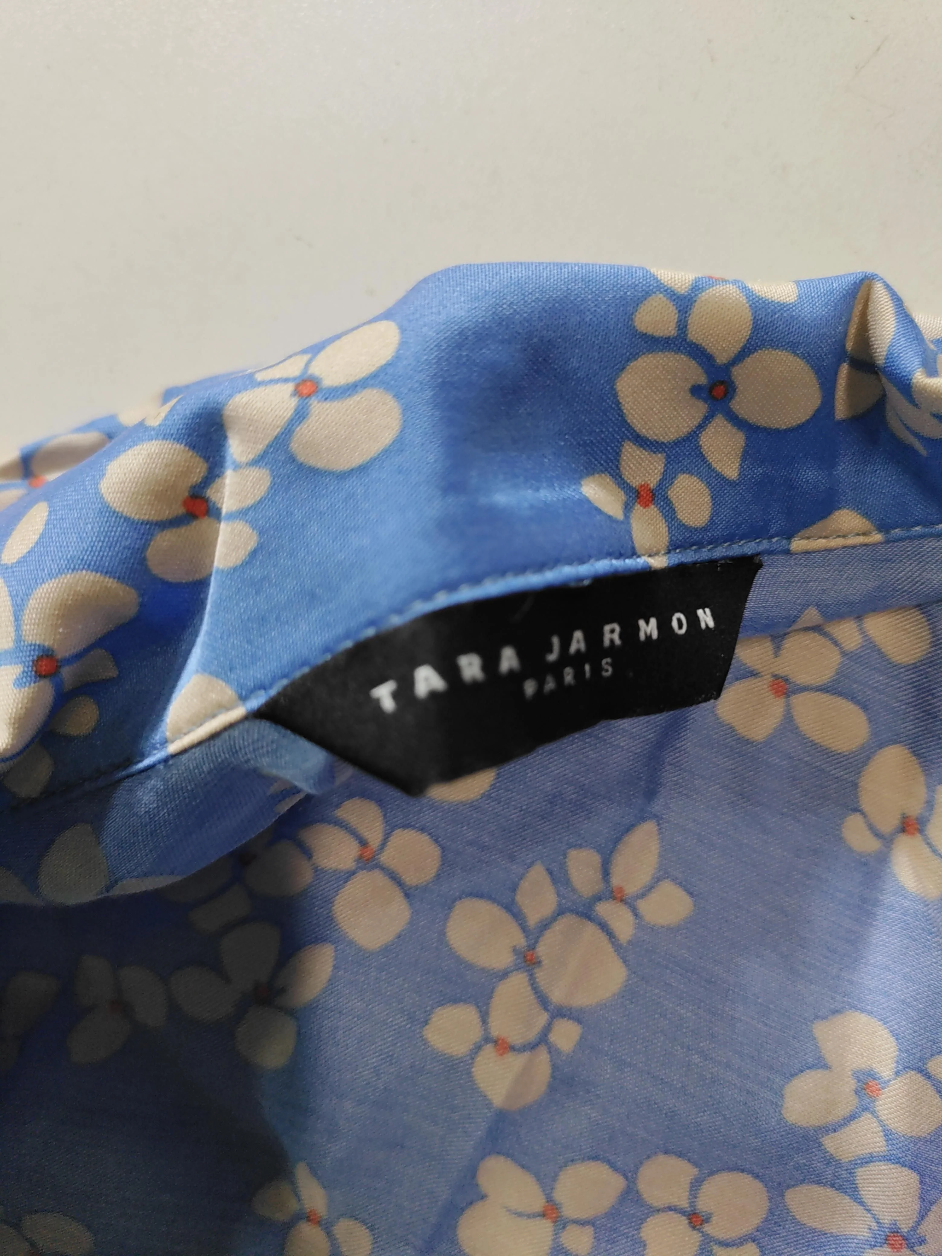 Tara Jarmon Women's Shirt UK 8 Blue 100% Other Basic - Image 5