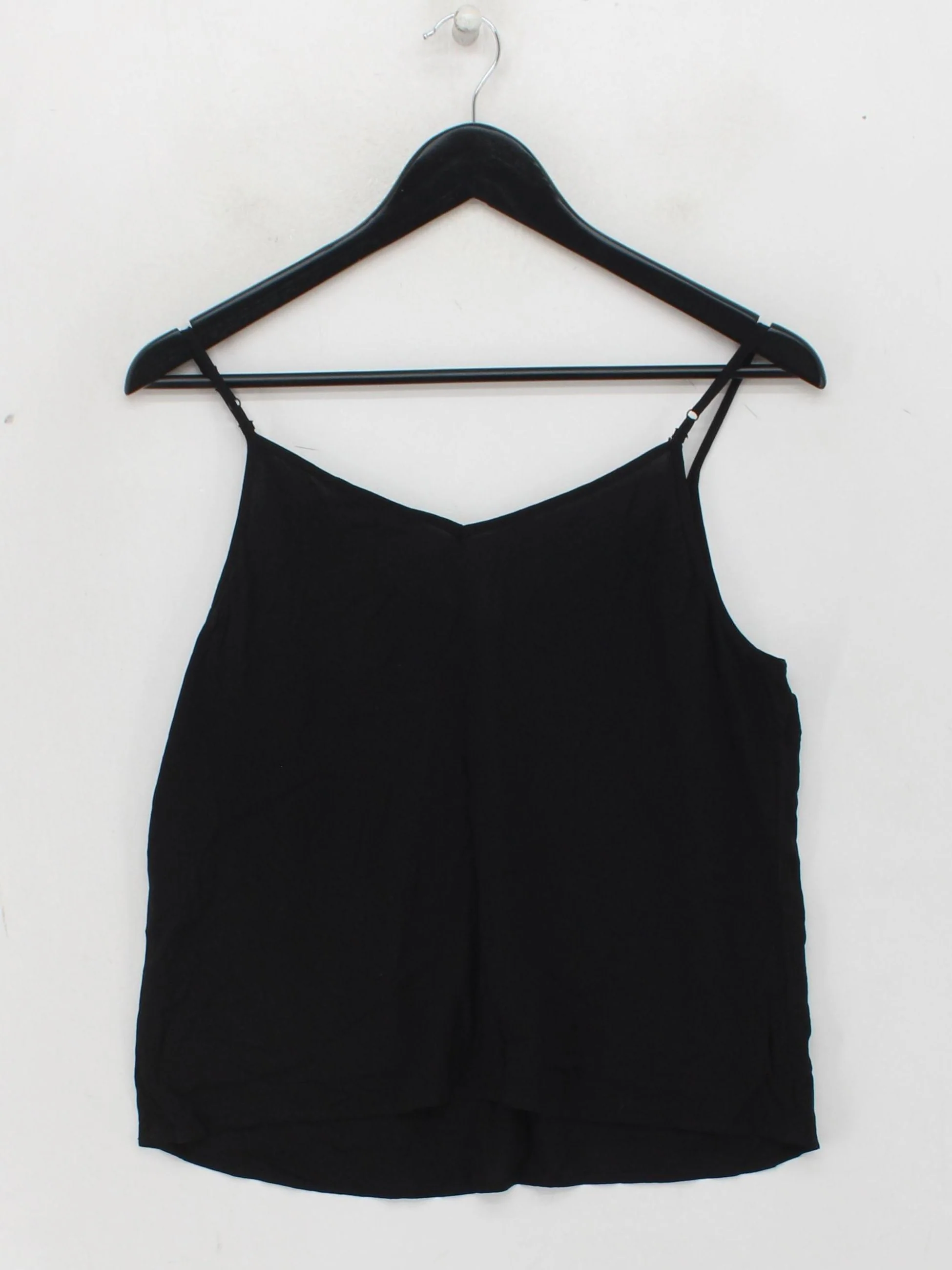 Tara Jarmon Women's T-Shirt UK 12 Black Rayon with Polyester, Elastane Camisole - Image 2