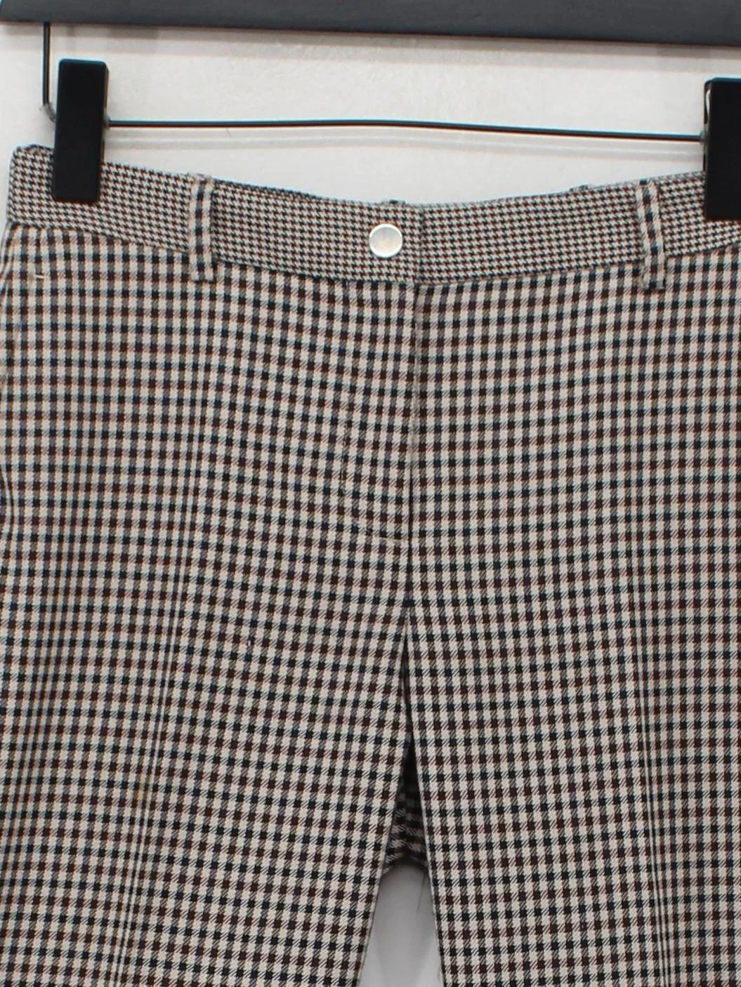 Tara Jarmon Women's Trousers UK 8 Multi Polyester with Viscose Tapered Cropped - Image 3