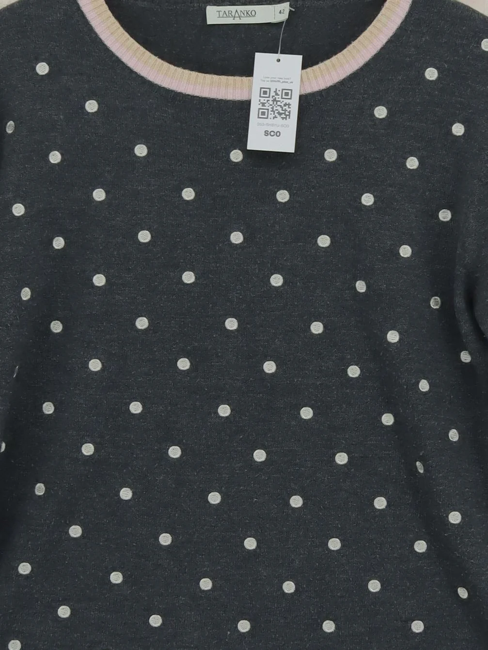 TARANKO Women's Jumper UK 14 Grey Polyester with Acrylic, Nylon, Wool Pullover - Image 3