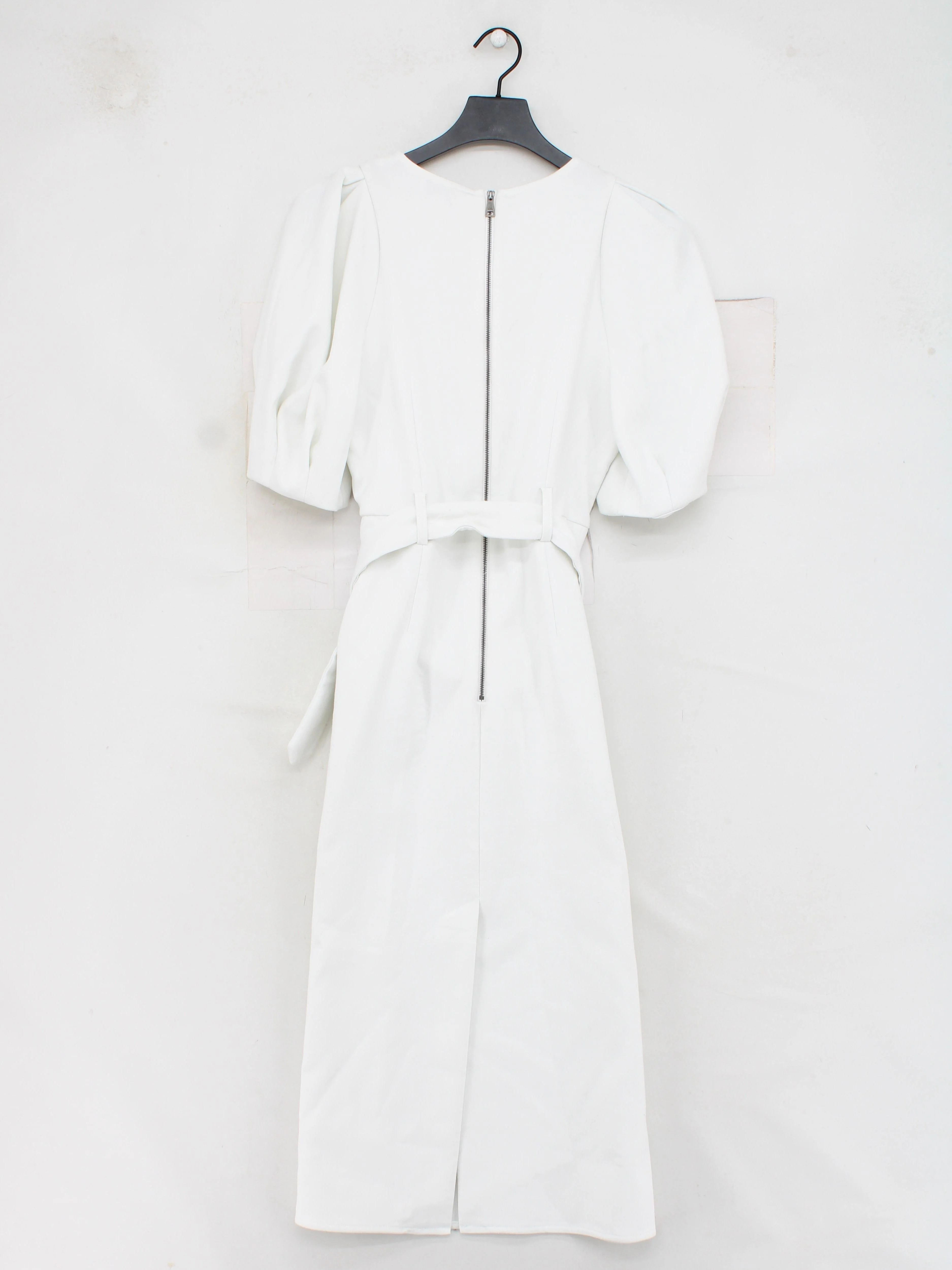 Ted Baker A-Line Midi Dress UK12 in White - Image 2