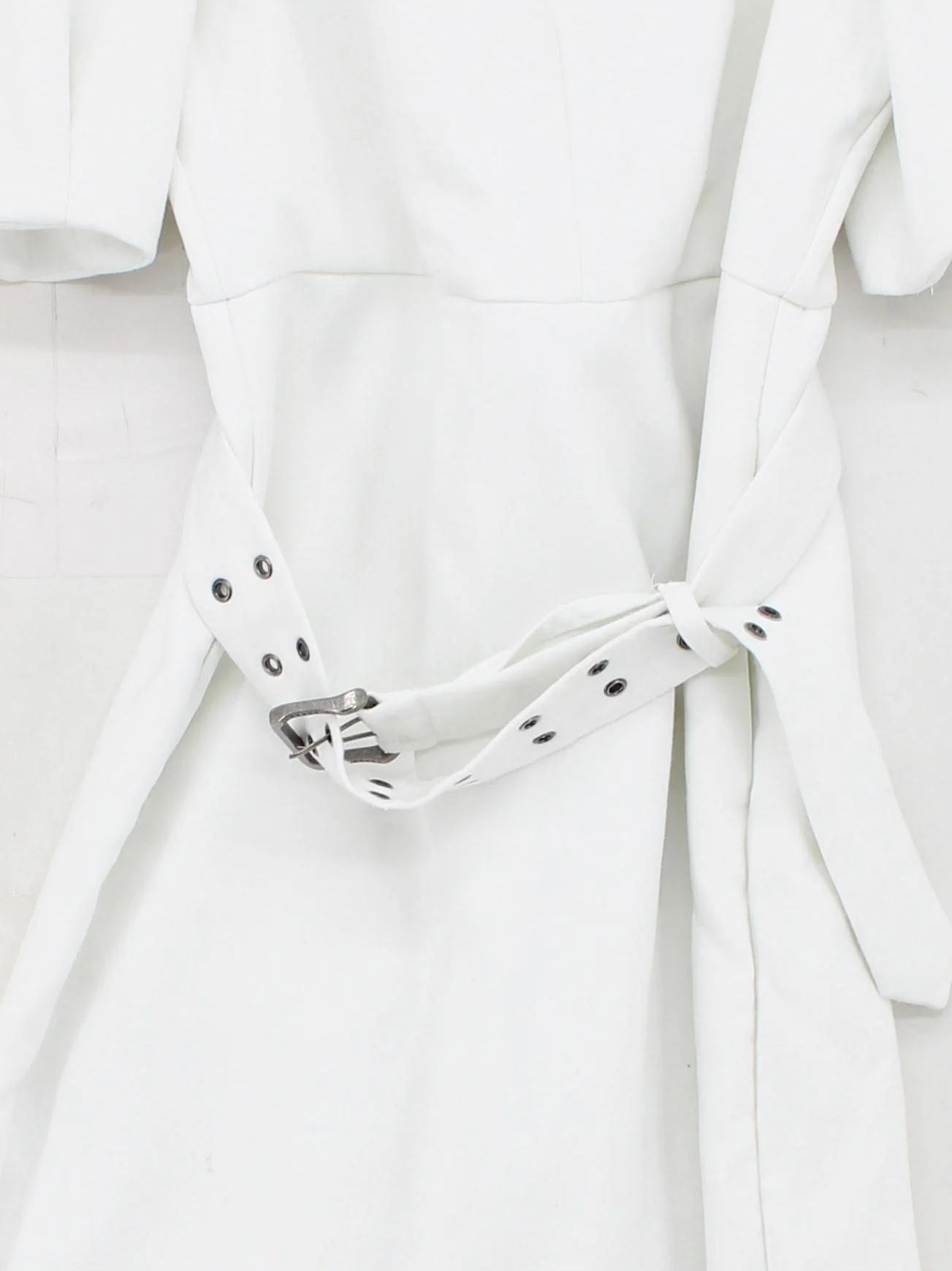 Ted Baker A-Line Midi Dress UK12 in White - Image 3