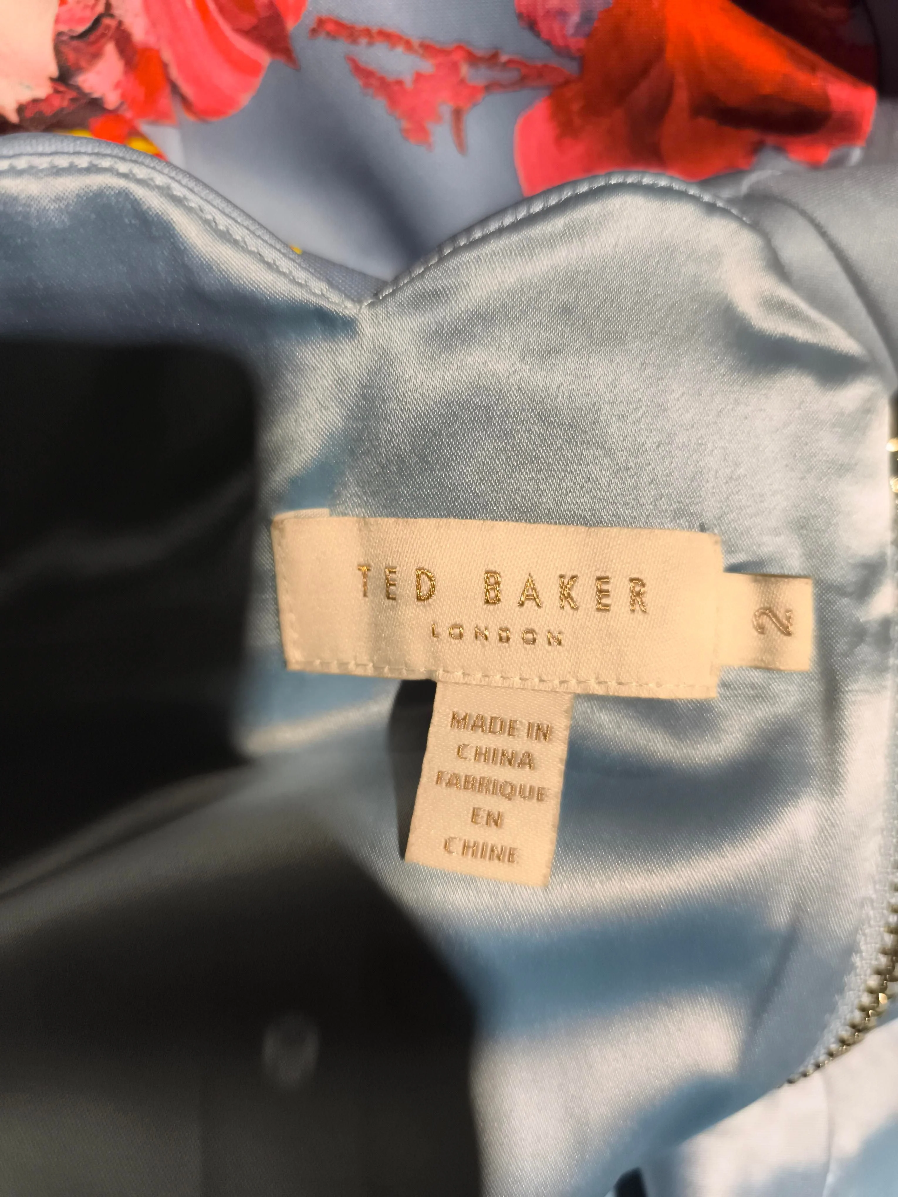 Ted Baker Bodycon Midi Dress M in Blue - Image 5