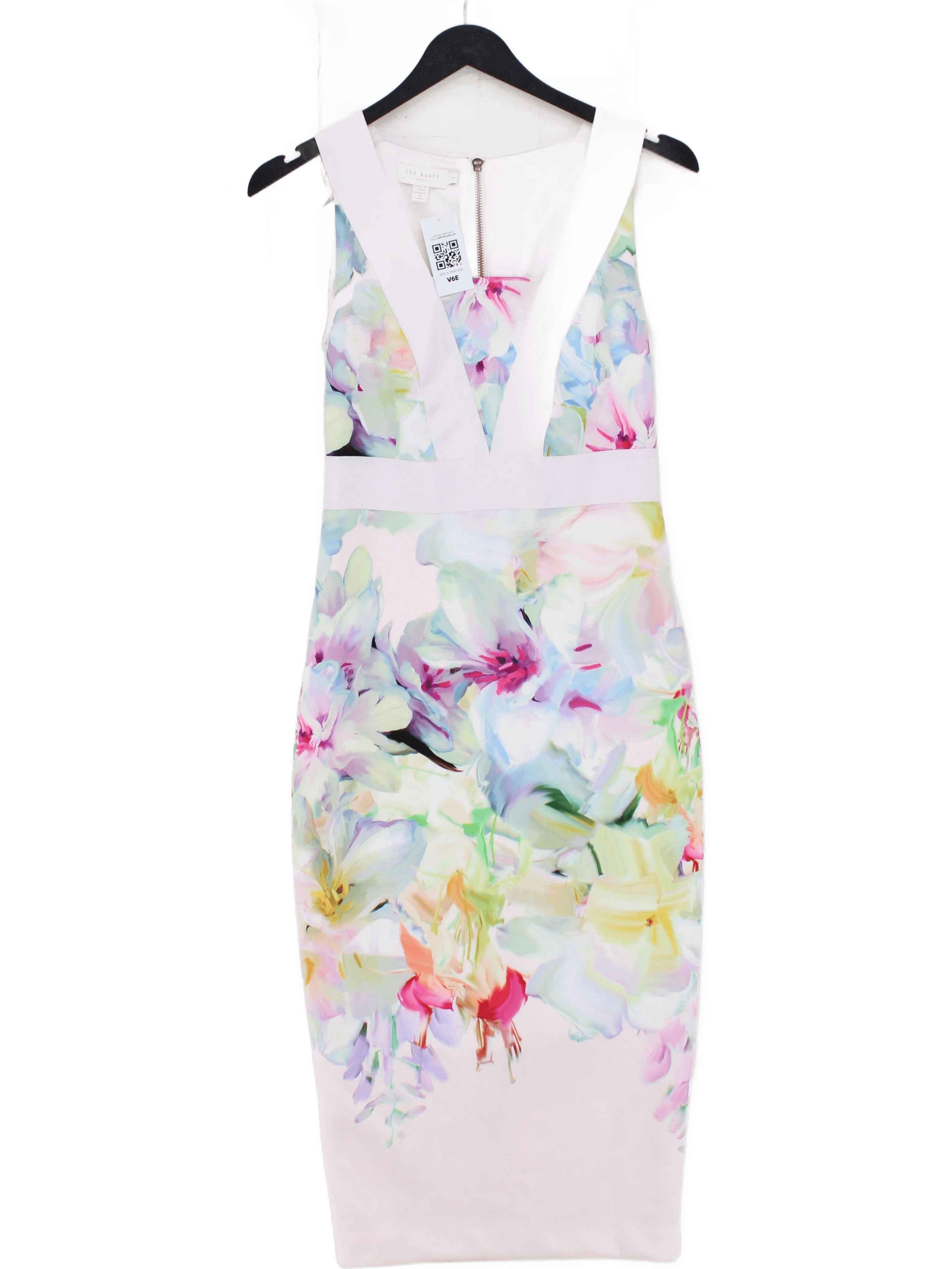 Ted Baker Bodycon Midi Dress UK8 in Multi