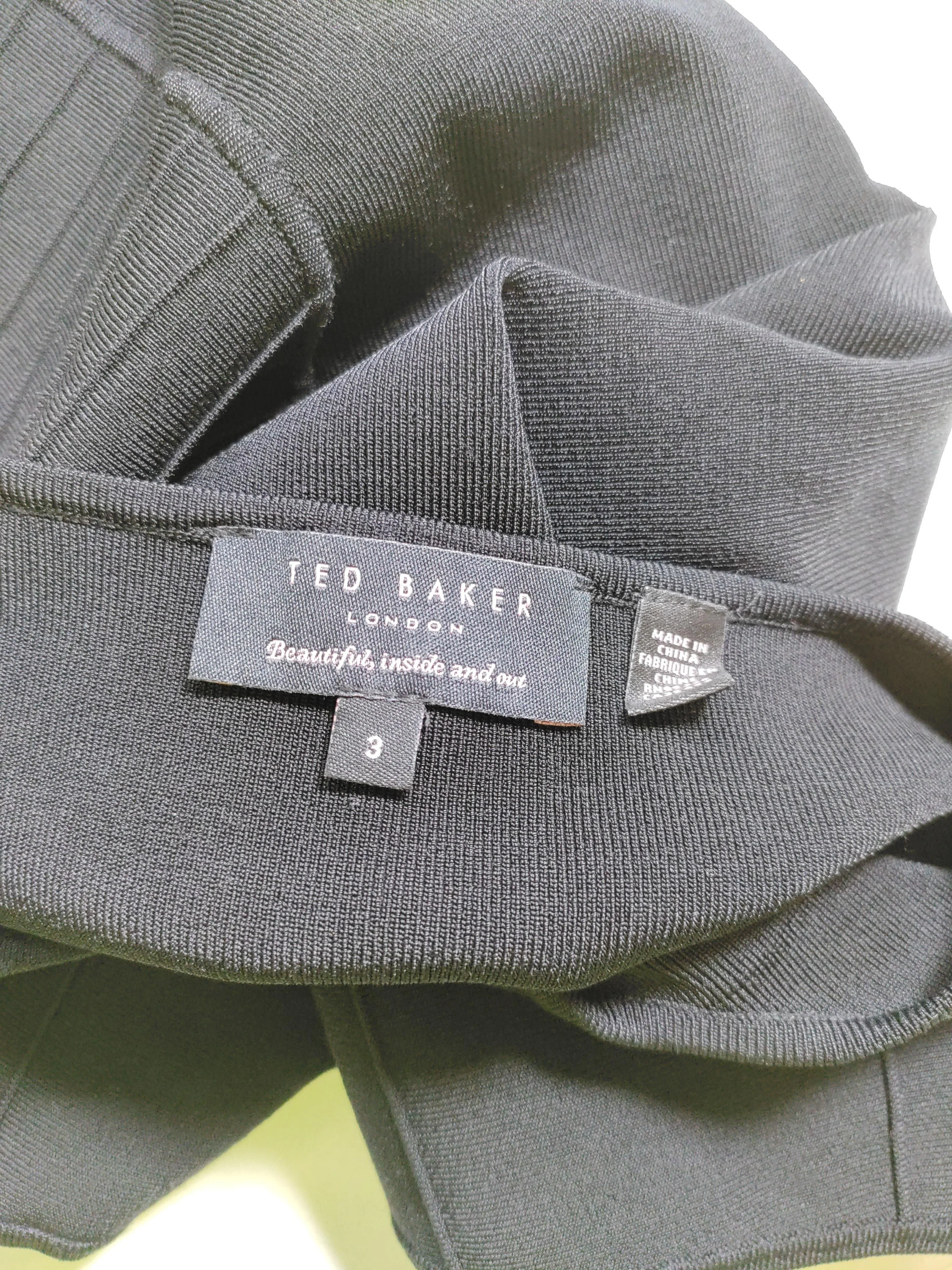 Ted Baker Bodycon Mini Dress UK10 in Black - Image 5