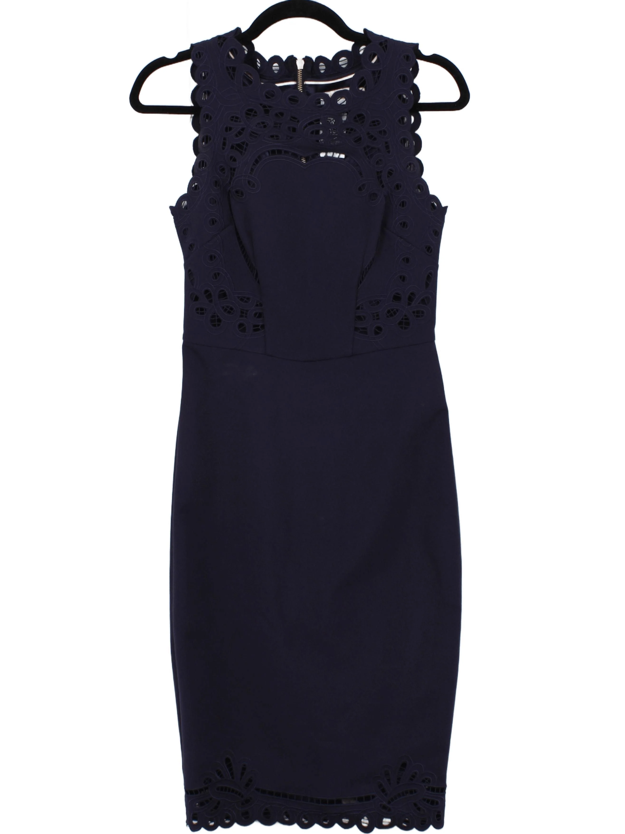 Ted Baker Bodycon Mini Dress UK8 in Blue